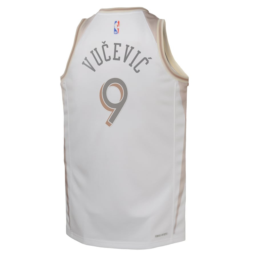 Nikola Vu??evi???9 Chicago Bulls 2024/25 Swingman Playe City Editio White NBA Jersey Youth