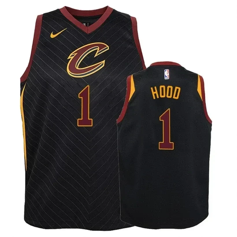 Cleveland Cavaliers Rodney Hood 1 Statet Black NBA Jersey Youth