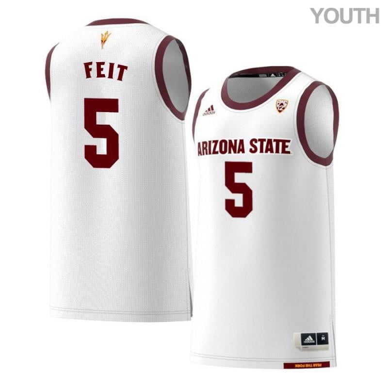 5 Kyle Fei White Retro Arizona State Sun Devils NCAA Jersey Youth