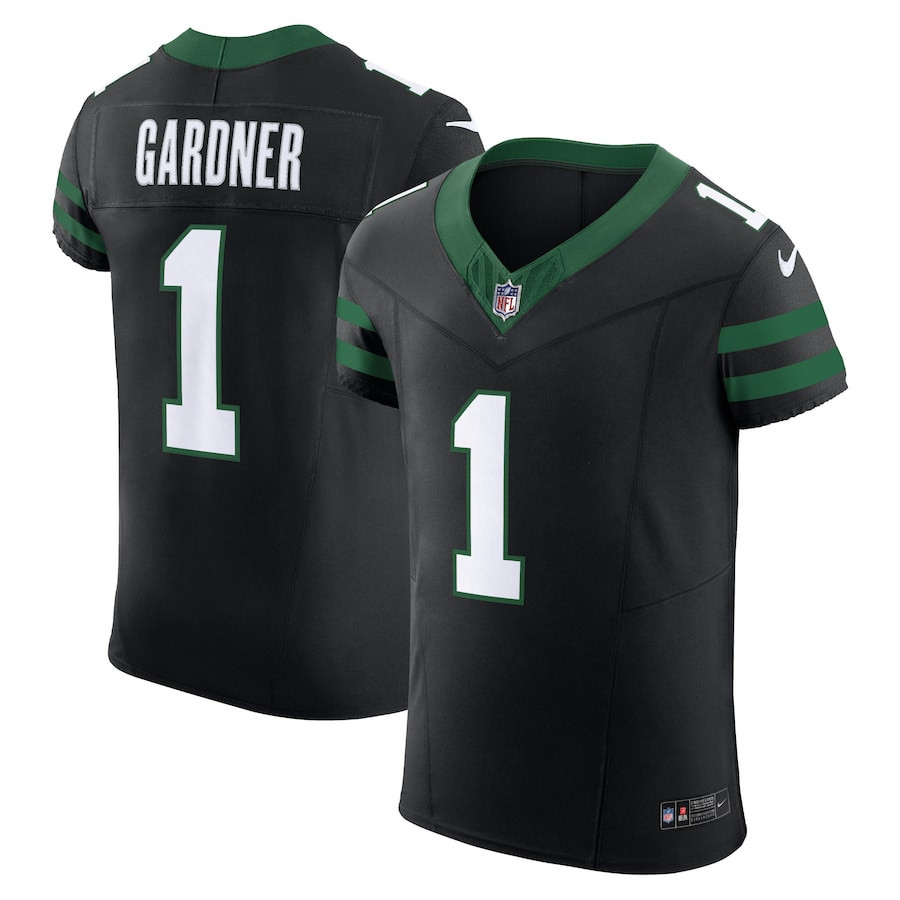 Ahmad Sauce Gardner 1 New York Jets Alternate Vapor F.U.S.E. ELITE Legacy Black NFL Jersey Men's