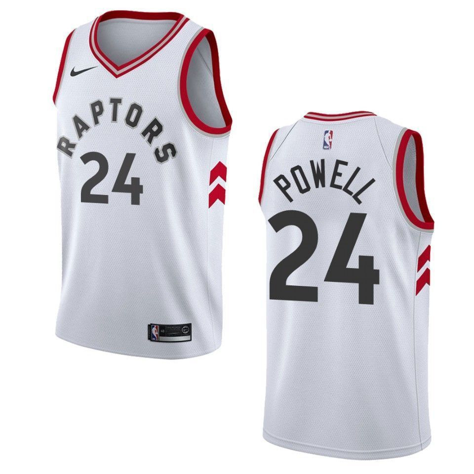 Toronto Raptors 24 Norman Powell Association Swingman White NBA Jersey Men's