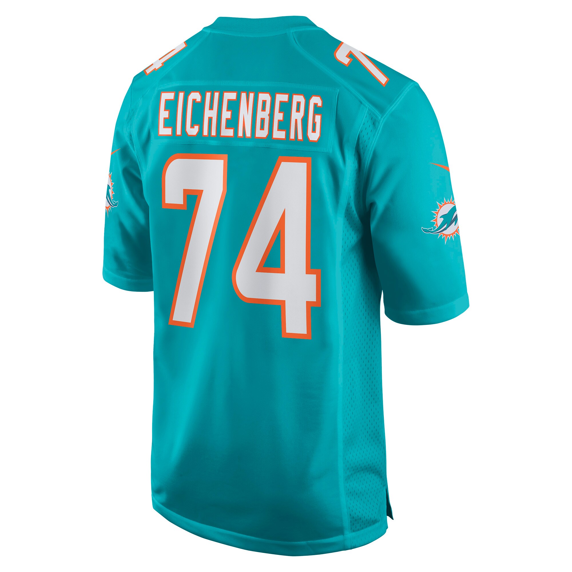 Miami Dolphins Liam Eichenberg Aqua Game NFL Jersey Men's