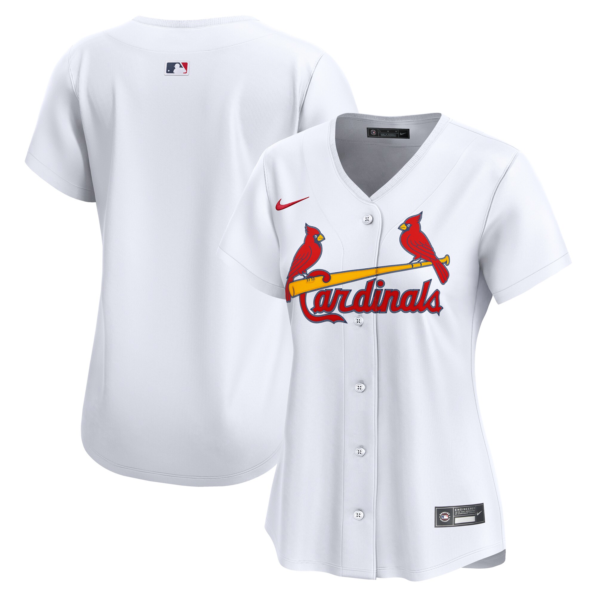 St. Louis Cardinals White Home Limited MLB Jersey Women's