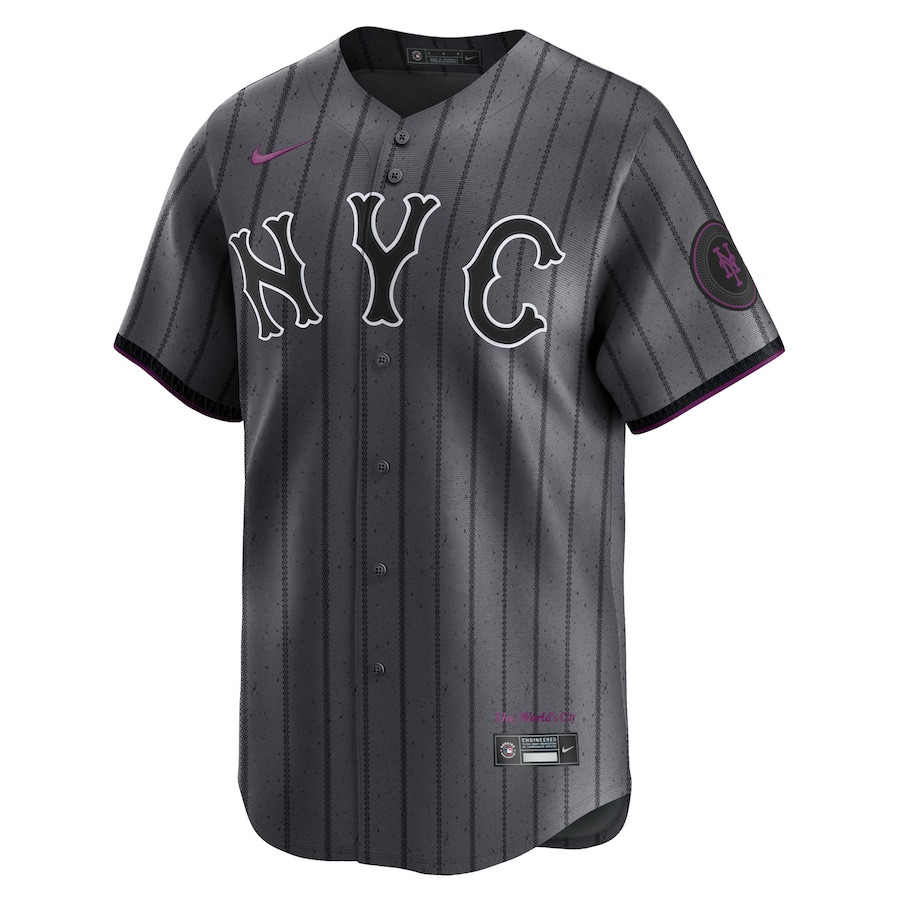Pete Alonso 20 New York Mets 2024 City Connect Limited Graphite MLB Jersey Men's
