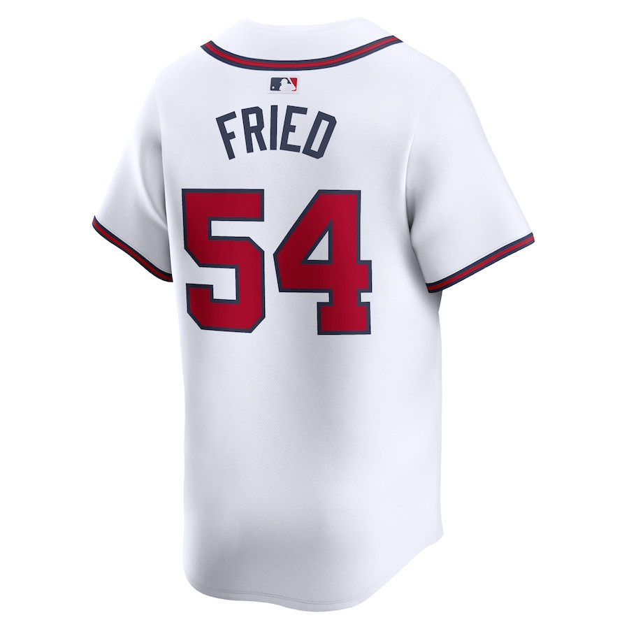 Max Fried 54 Atlanta Braves Home Limited Player White MLB Jersey Men's