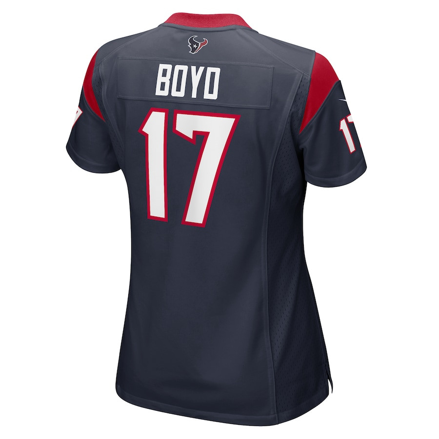 Kris Boyd 17 Houston Texans Game Navy NFL Jersey Women's