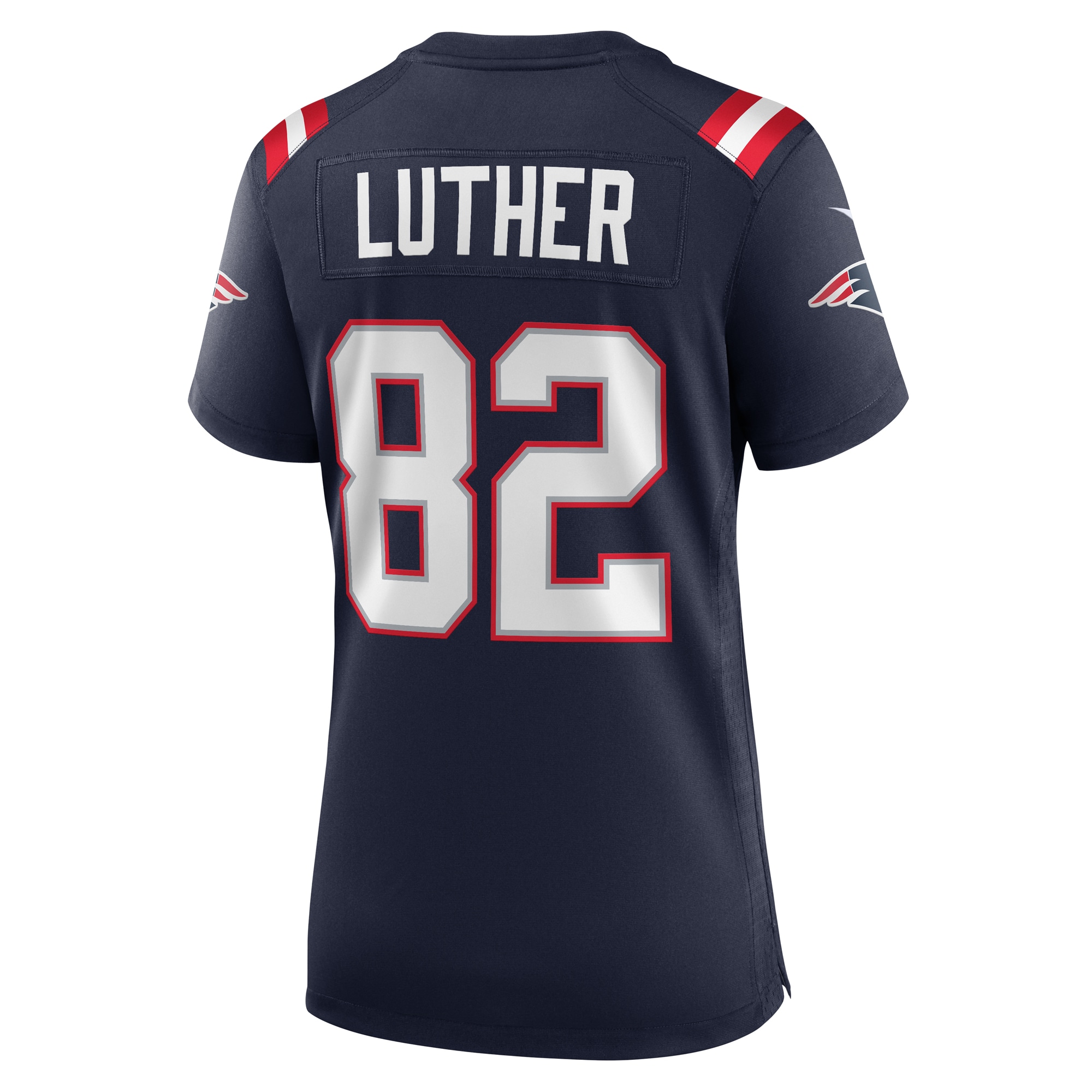 New England Patriots T.J. Luther Navy Team Game NFL Jersey Women's
