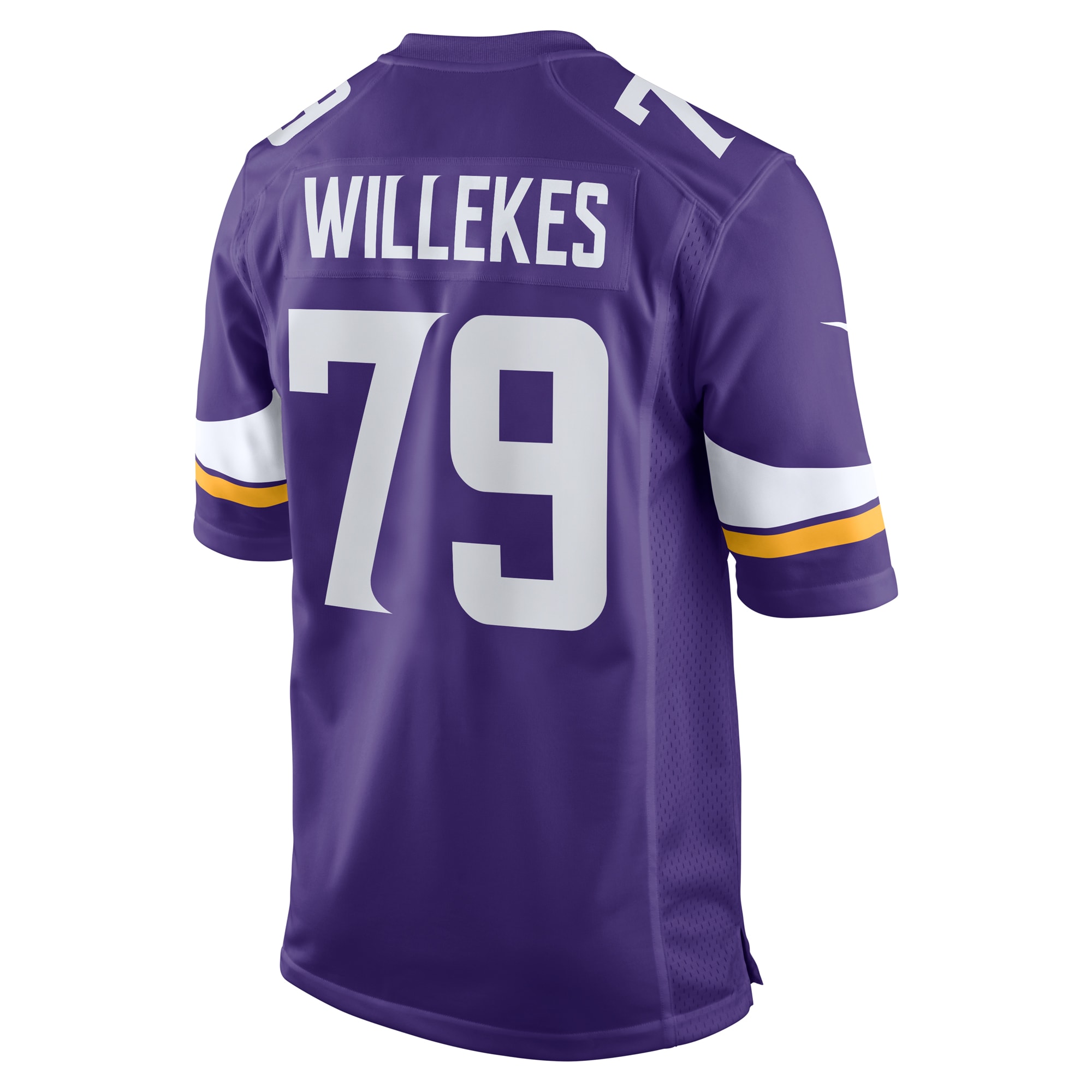 Minnesota Vikings Kenny Willekes Purple Game NFL Jersey Men's