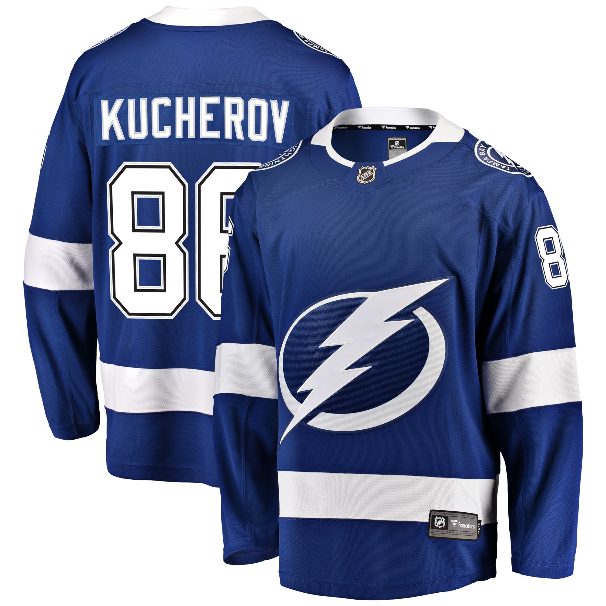 Tampa Bay Lightning Nikita Kucherov Blue Home Breakaway Player NHL Jersey Men's