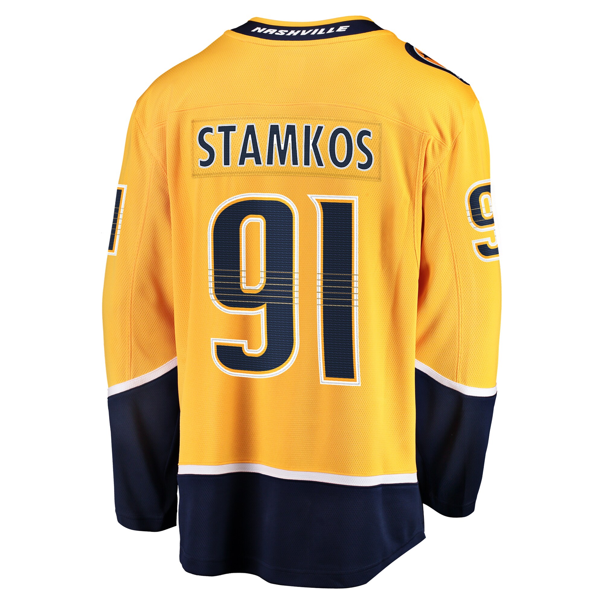 Nashville Predators Steven Stamkos Gold Home Premier Breakaway Player NHL Jersey Men's