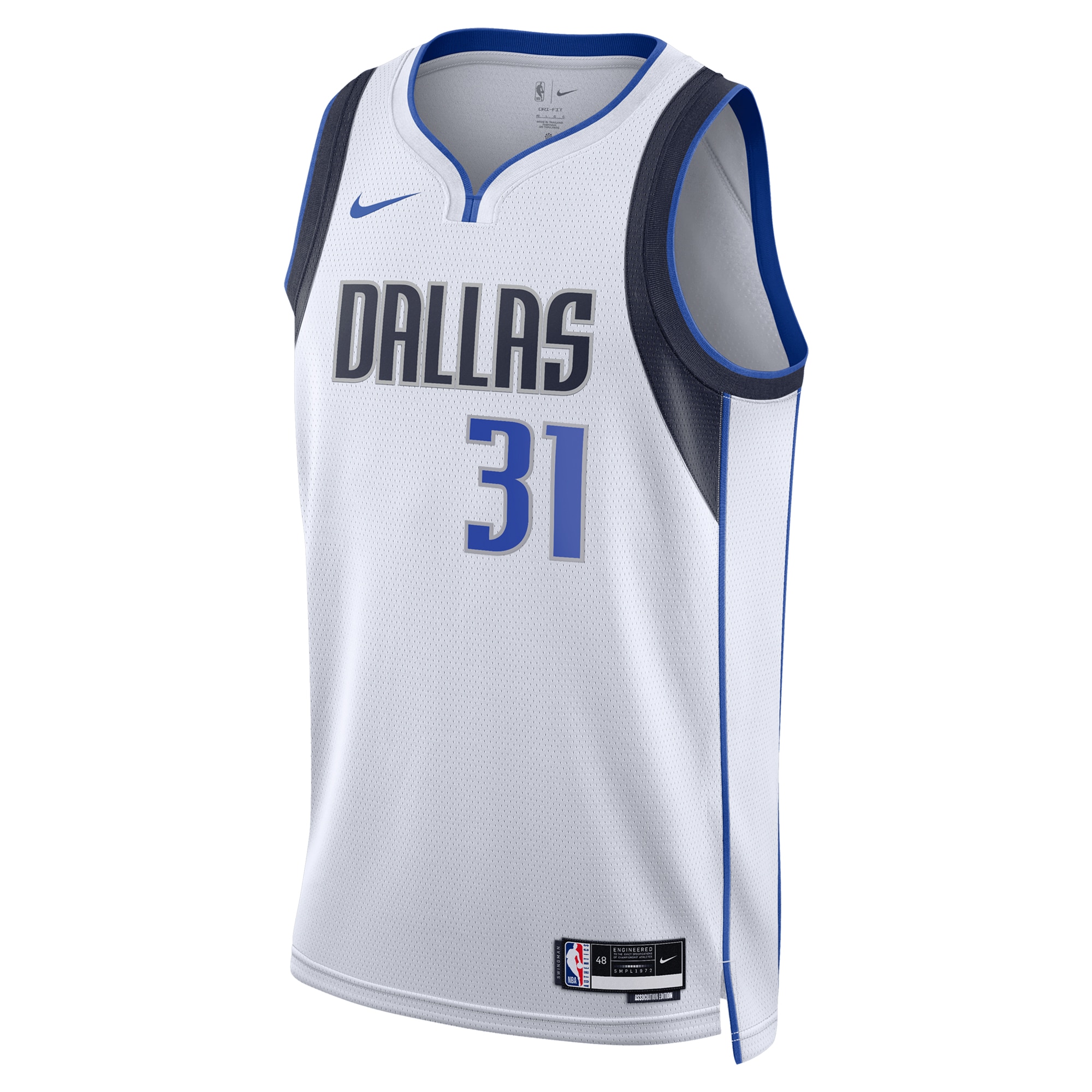 Dallas Mavericks Association Edition Swingman White Klay Thompso Unisex NBA Jersey Unisex