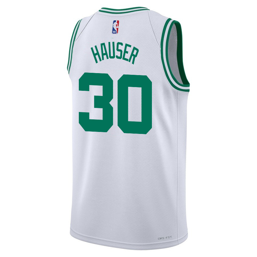 Sam Hauser 30 Boston Celtics 2024 FINALS CHAMPIONS Swingman Association Editio White NBA Jersey Men's