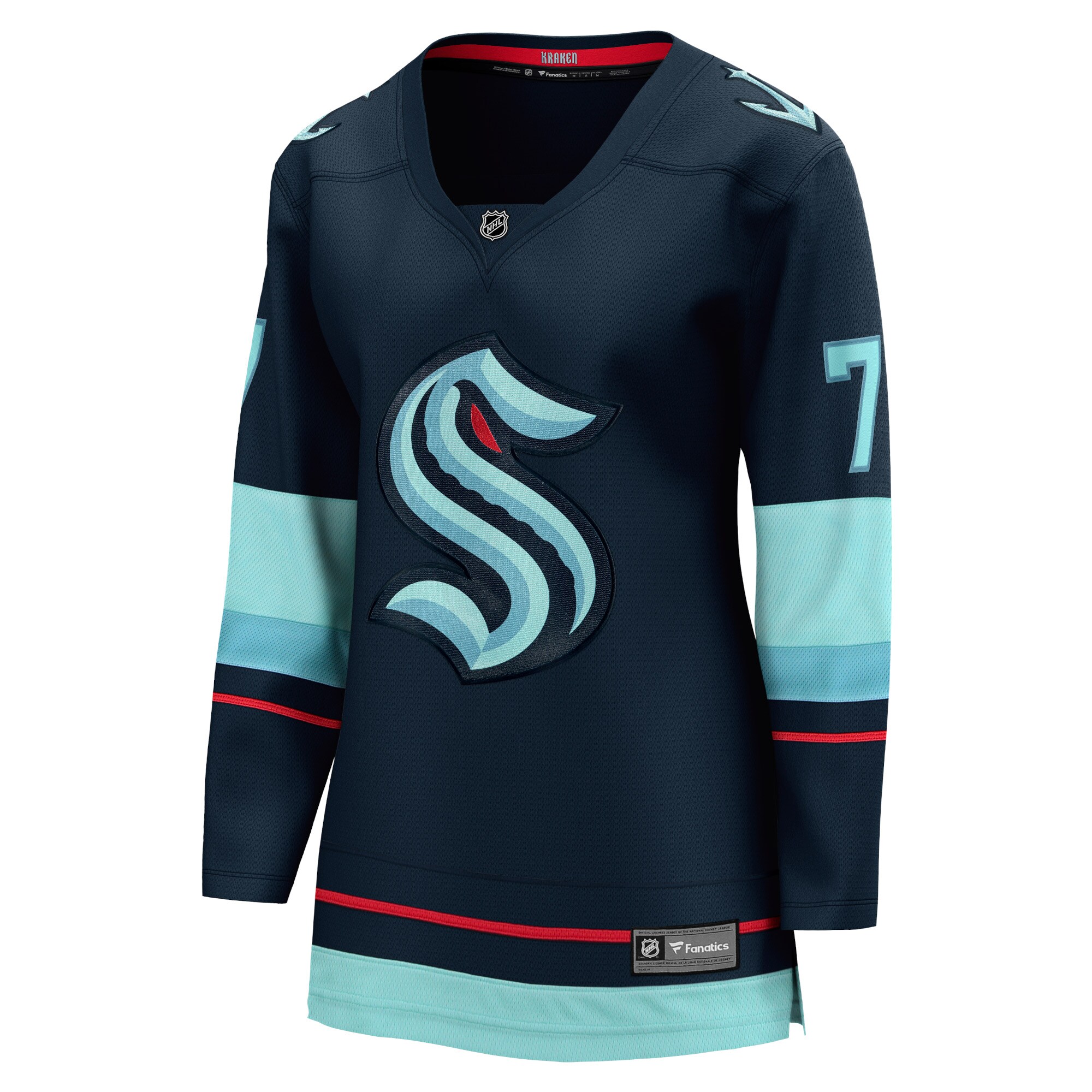 Seattle Kraken Jordan Eberle Navy Home Breakaway Player NHL Jersey Women's