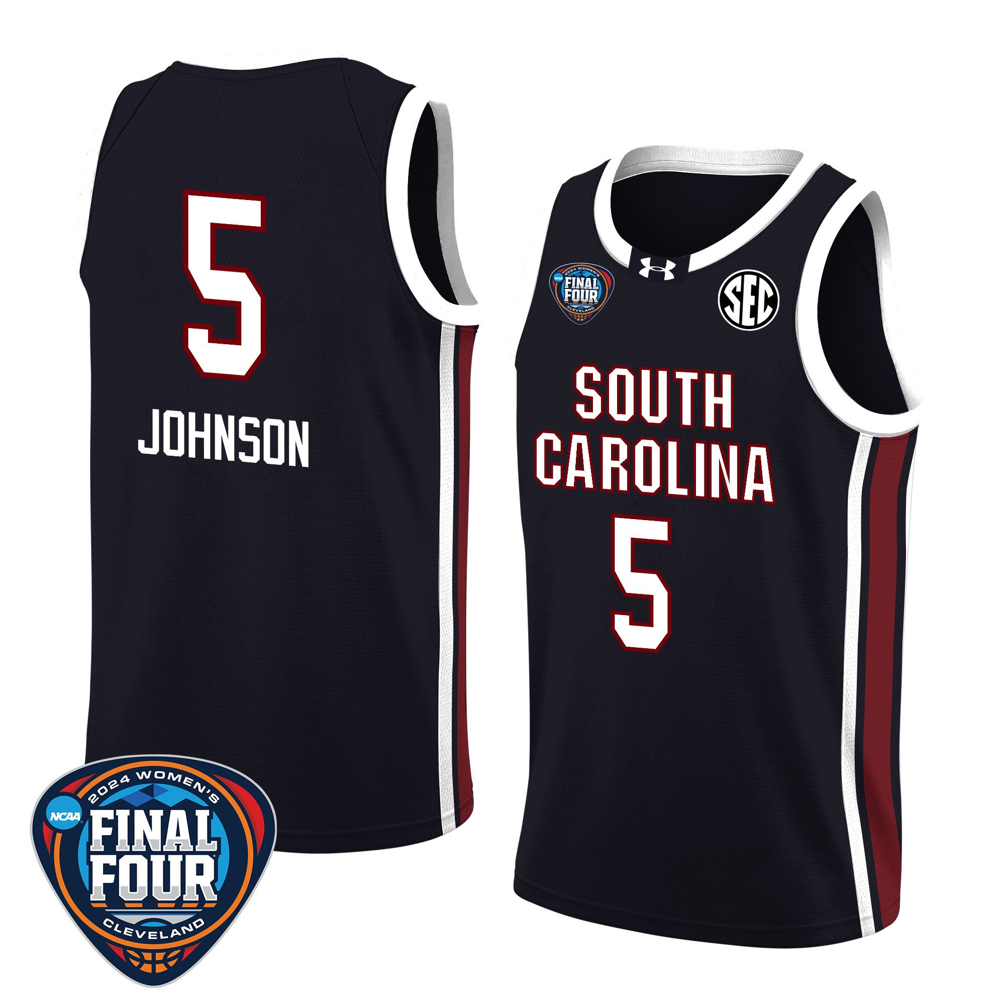 Tessa Johnson 5 South Carolina 2024 Final Four Patch Unisex NCAA Jersey Unisex