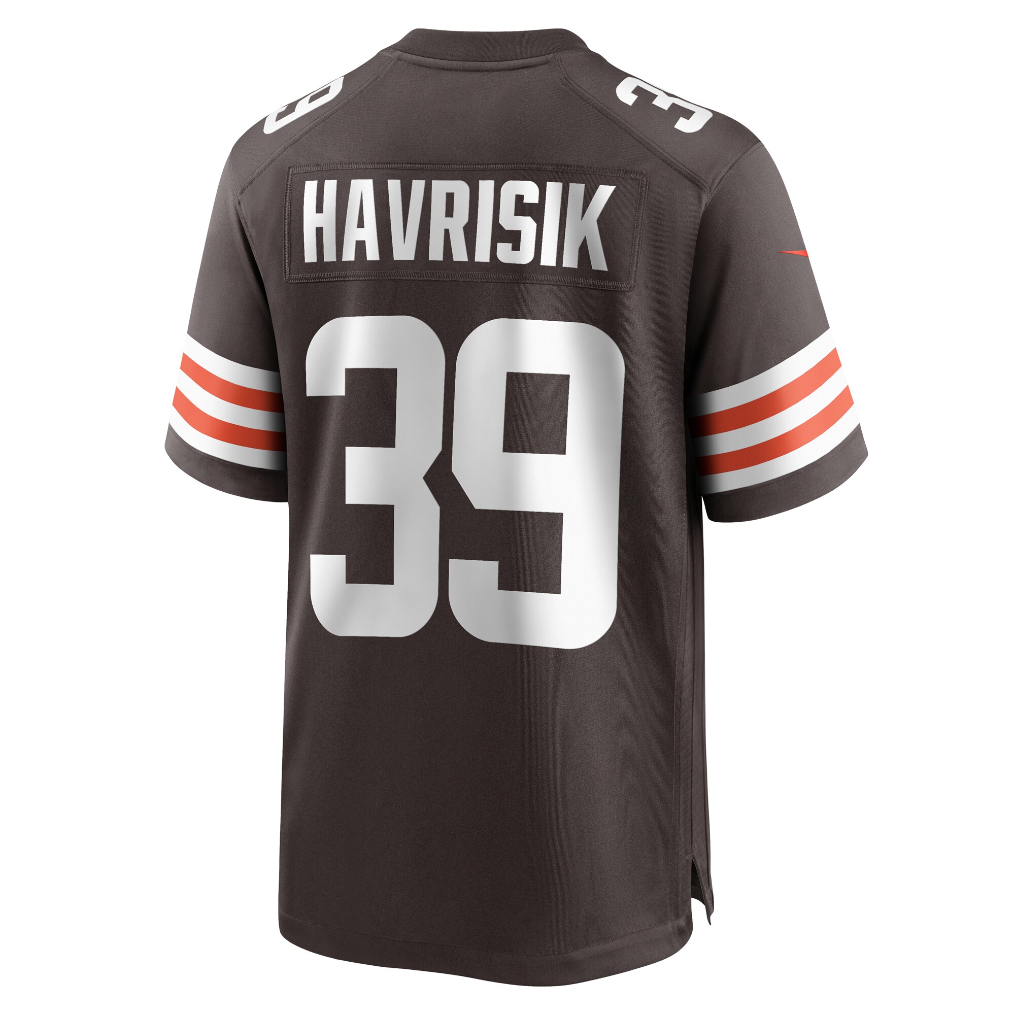 Cleveland Browns Lucas Havrisik Brown Team Game NFL Jersey Men's