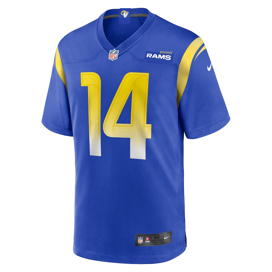 Cobie Durant 14 Los Angeles Rams Game Player Royal NFL Jersey Men's