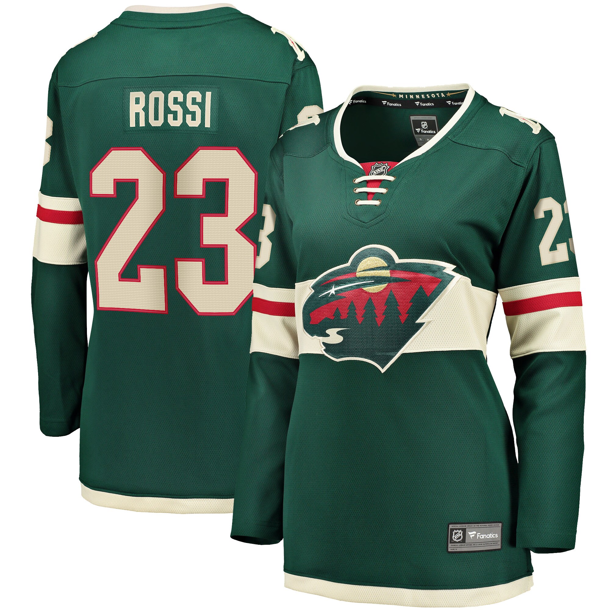 Minnesota Wild Marco Rossi Green Home Breakaway Player NHL Jersey Women's