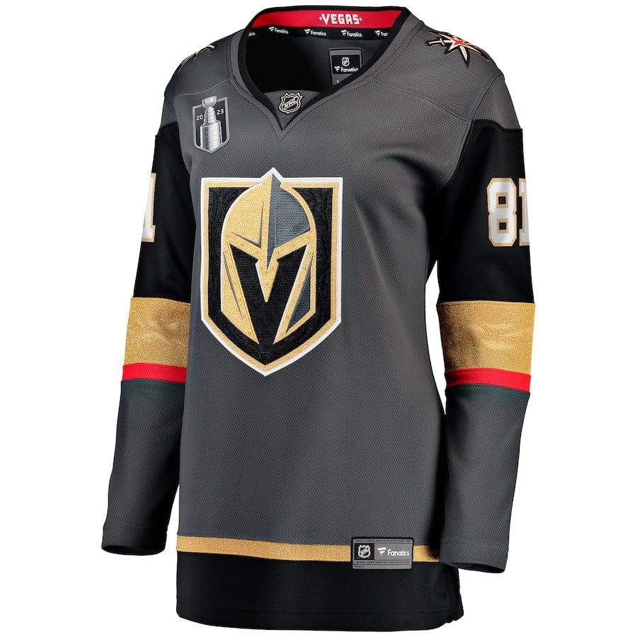 Jonathan Marchessault 81 Vegas Golden Knights 2023 Stanley Cup Champions Alternate Breakaway Black NHL Jersey Women's