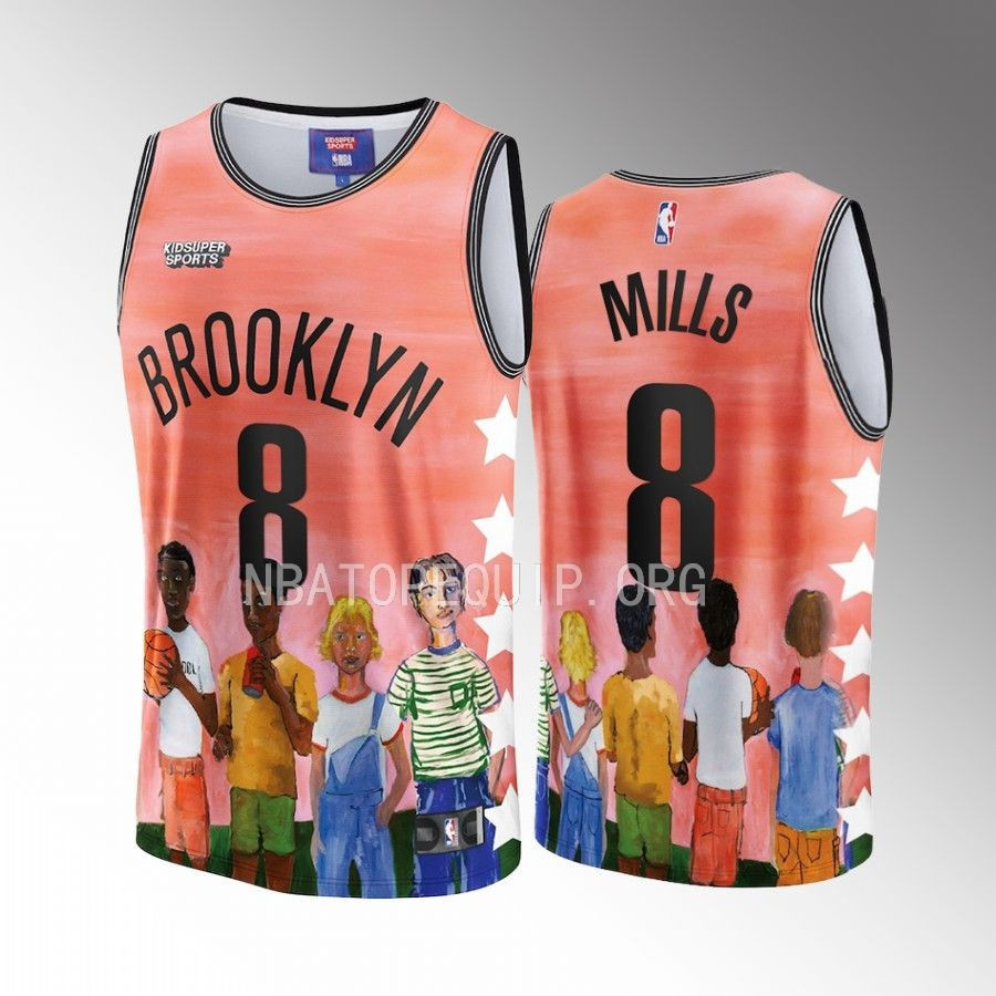 Patty Mills 8 Brooklyn Nets KidSuper Studio Unisex Hometown NBA Jersey Unisex