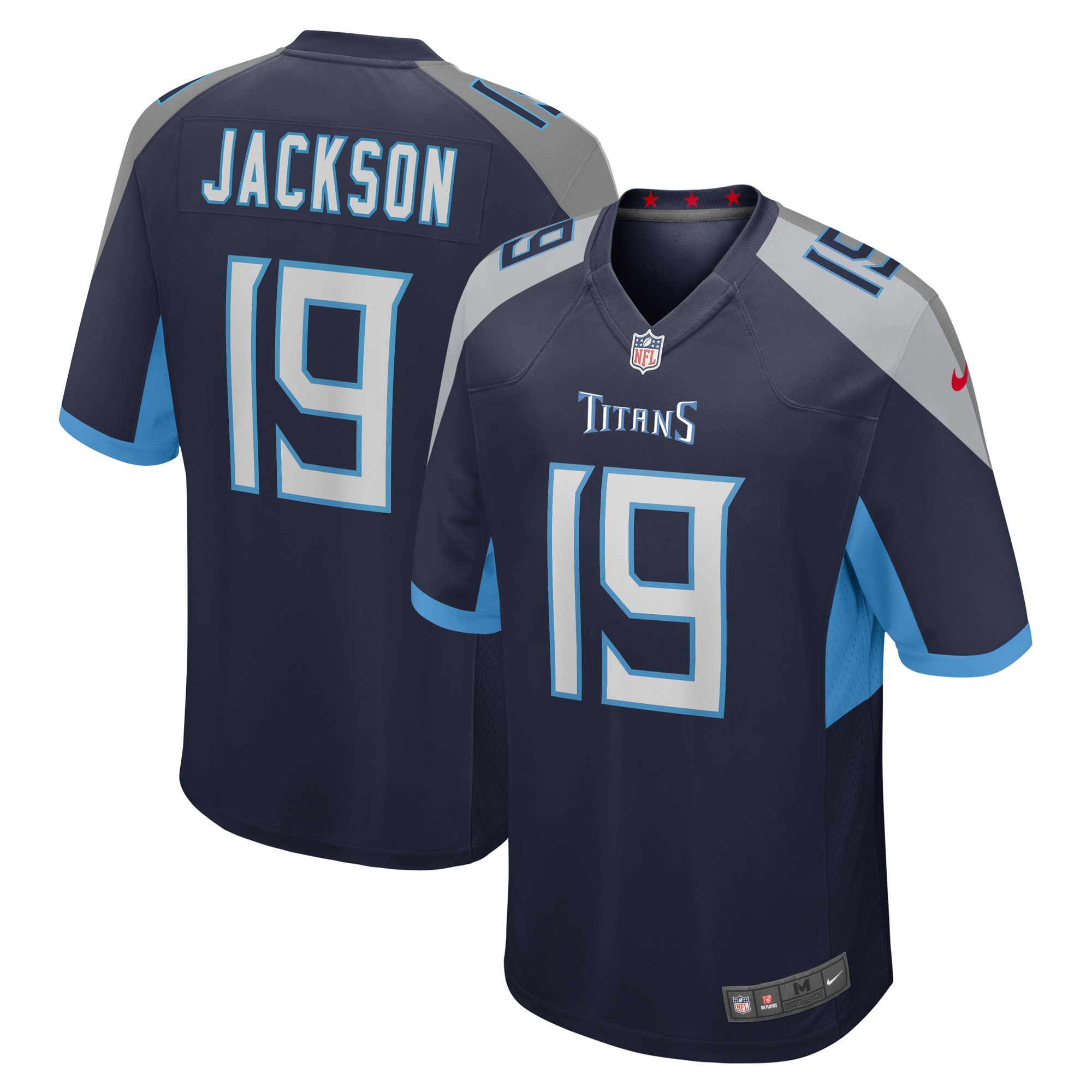 Tennessee Titans Jha'Quan Jackson Navy Game NFL Jersey Men's