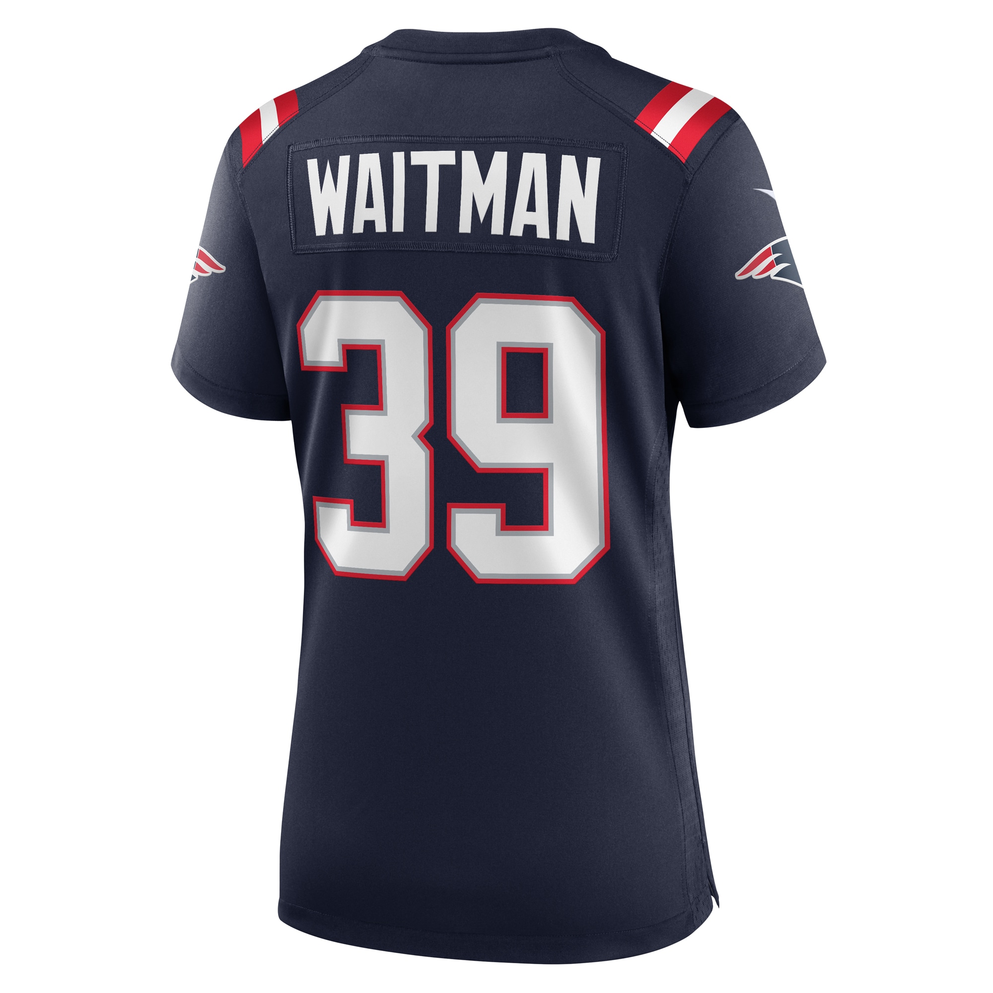 New England Patriots Corliss Waitman Navy Team Game NFL Jersey Women's