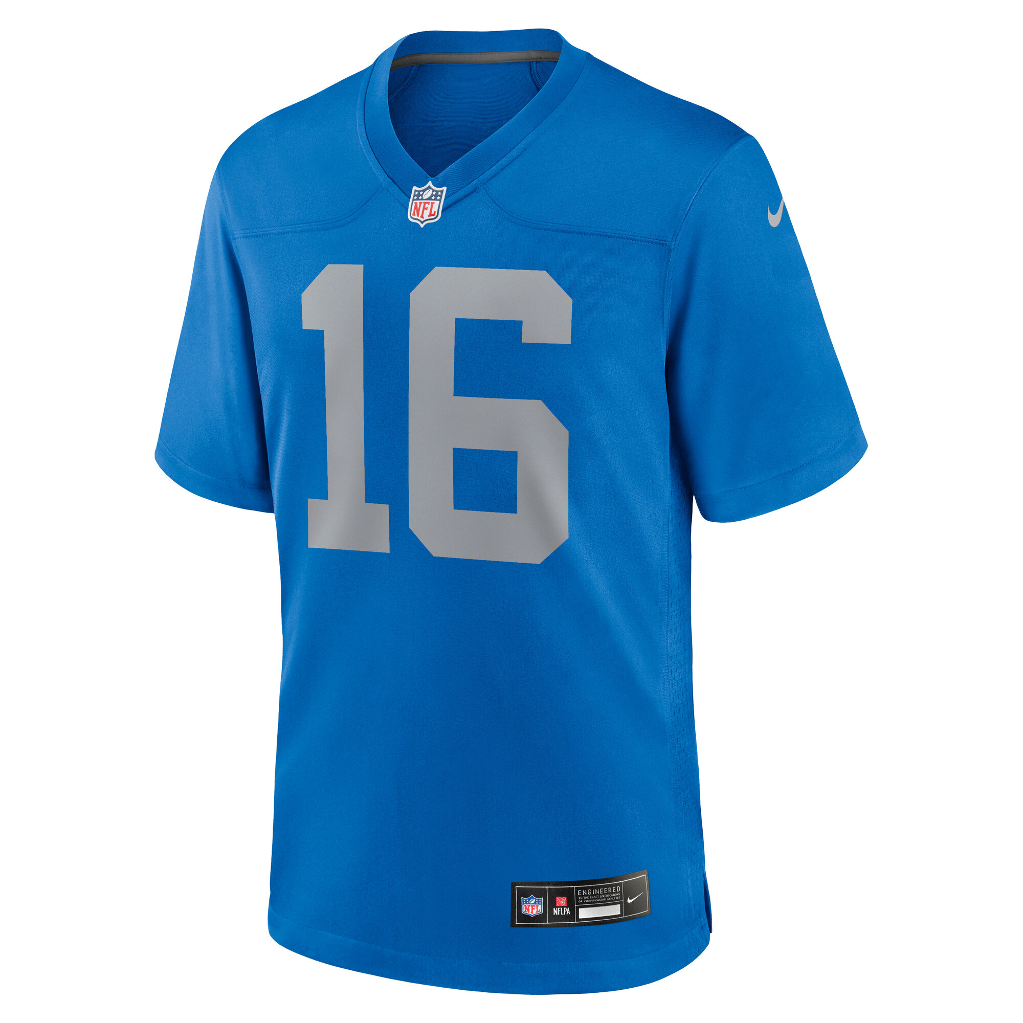 Detroit Lions Jared Goff Blue Alternate Game NFL Jersey Men's