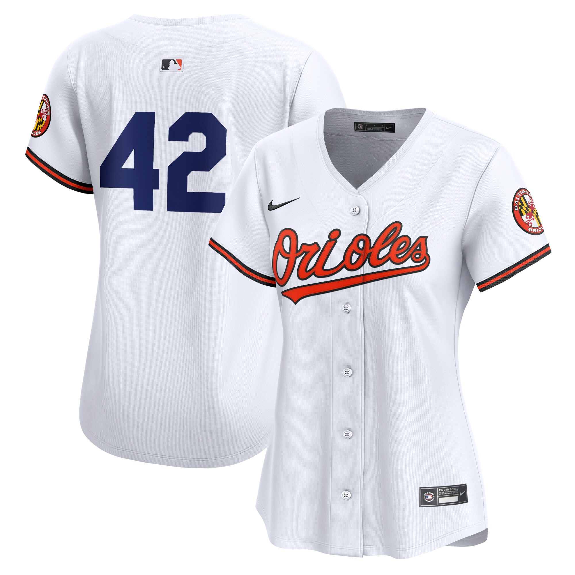 Baltimore Orioles White 2024 Jackie Robinson Day Home Limited MLB Jersey Women's