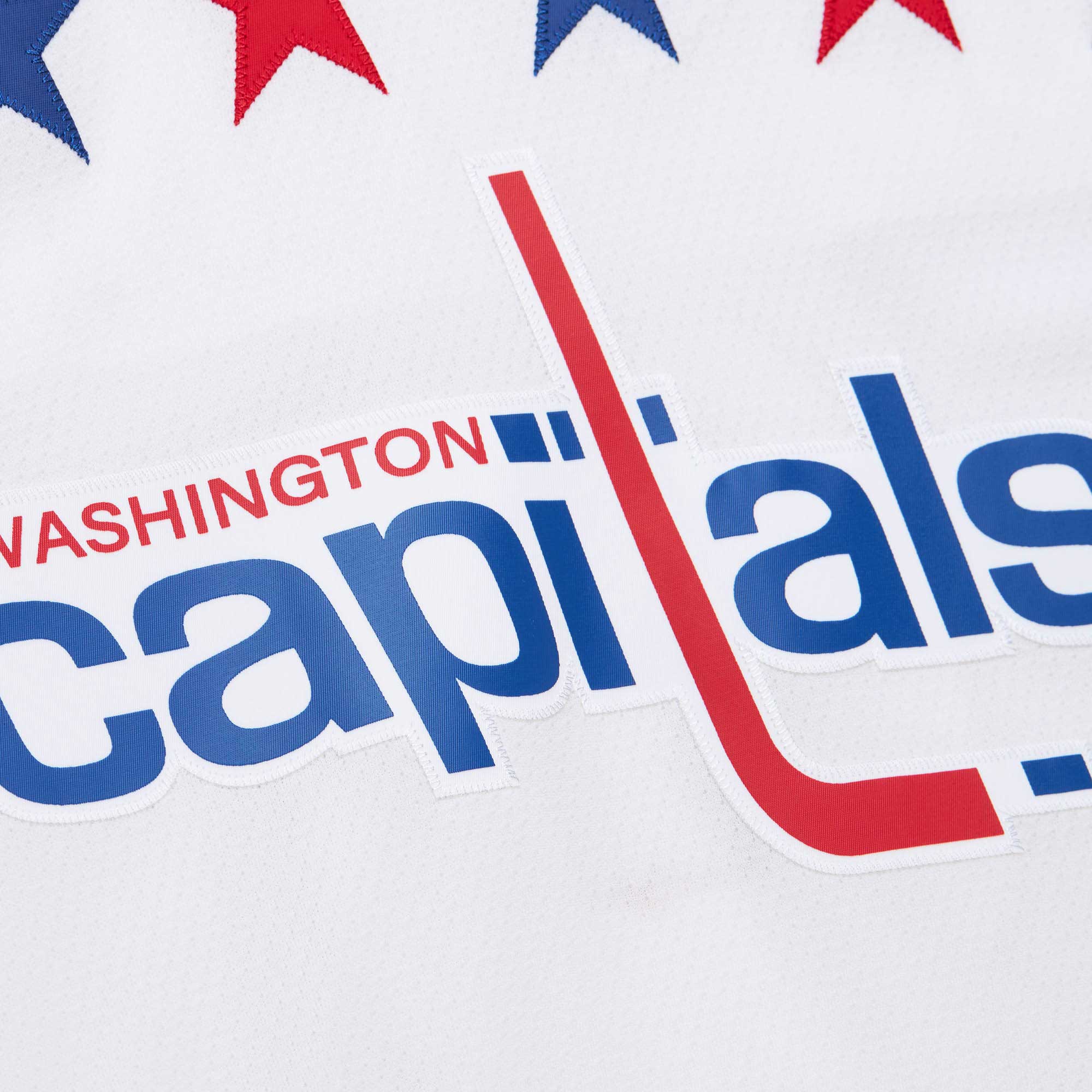 Washington Capitals Alexander Ovechkin Mitchell Ness White 2012/13 Alternate Captain Blue Line Player NHL Jersey Men's
