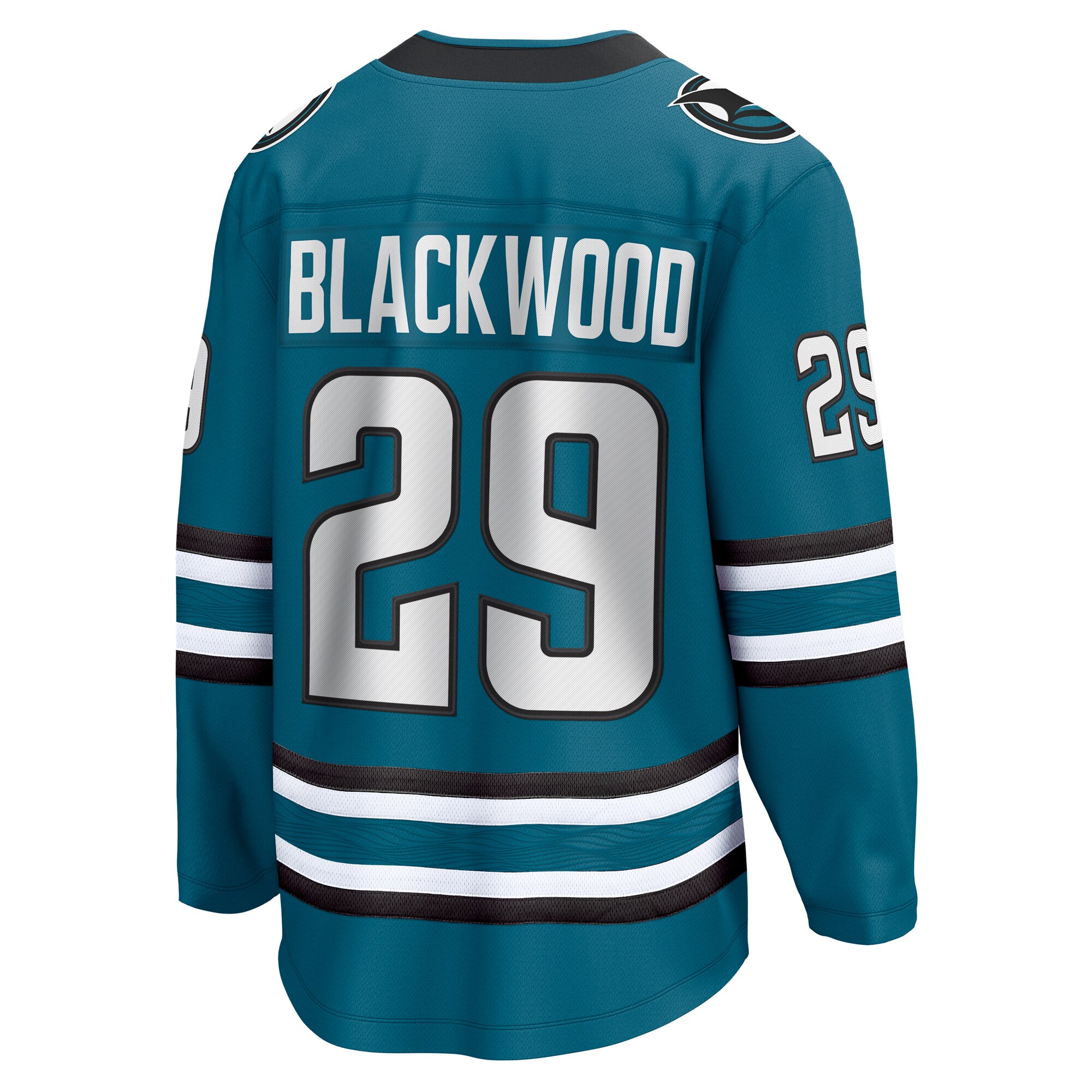 San Jose Sharks Mackenzie Blackwood Teal Home Breakaway NHL Jersey Men's