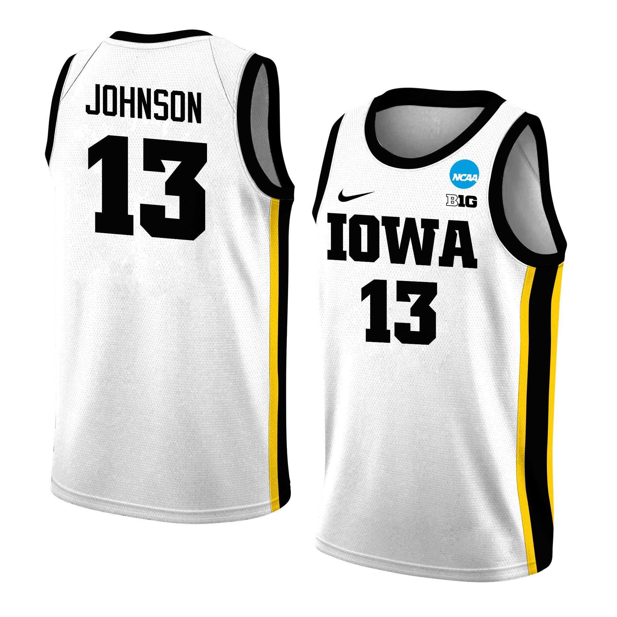 Kennise Johnson 13 Iowa Hawkeyes 2024 White Unisex NCAA Jersey Unisex