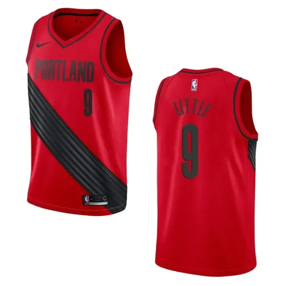 Portland Trail Blazers 9 Nassir Little Statement Swingman Red NBA Jersey Men's