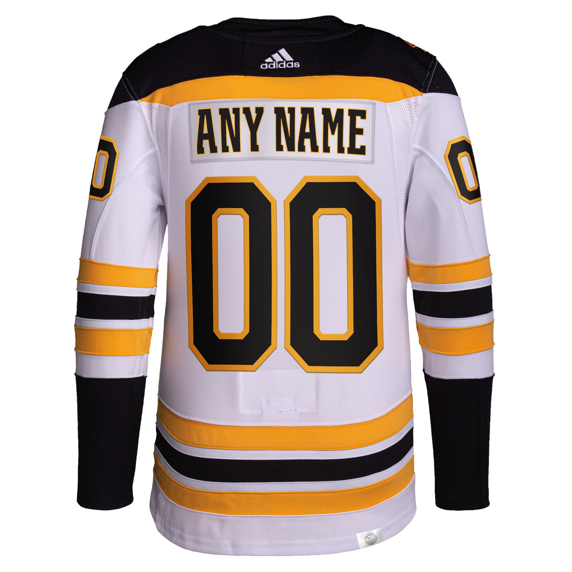 Boston Bruins Away Primegreen Custom Black NHL Jersey Men's