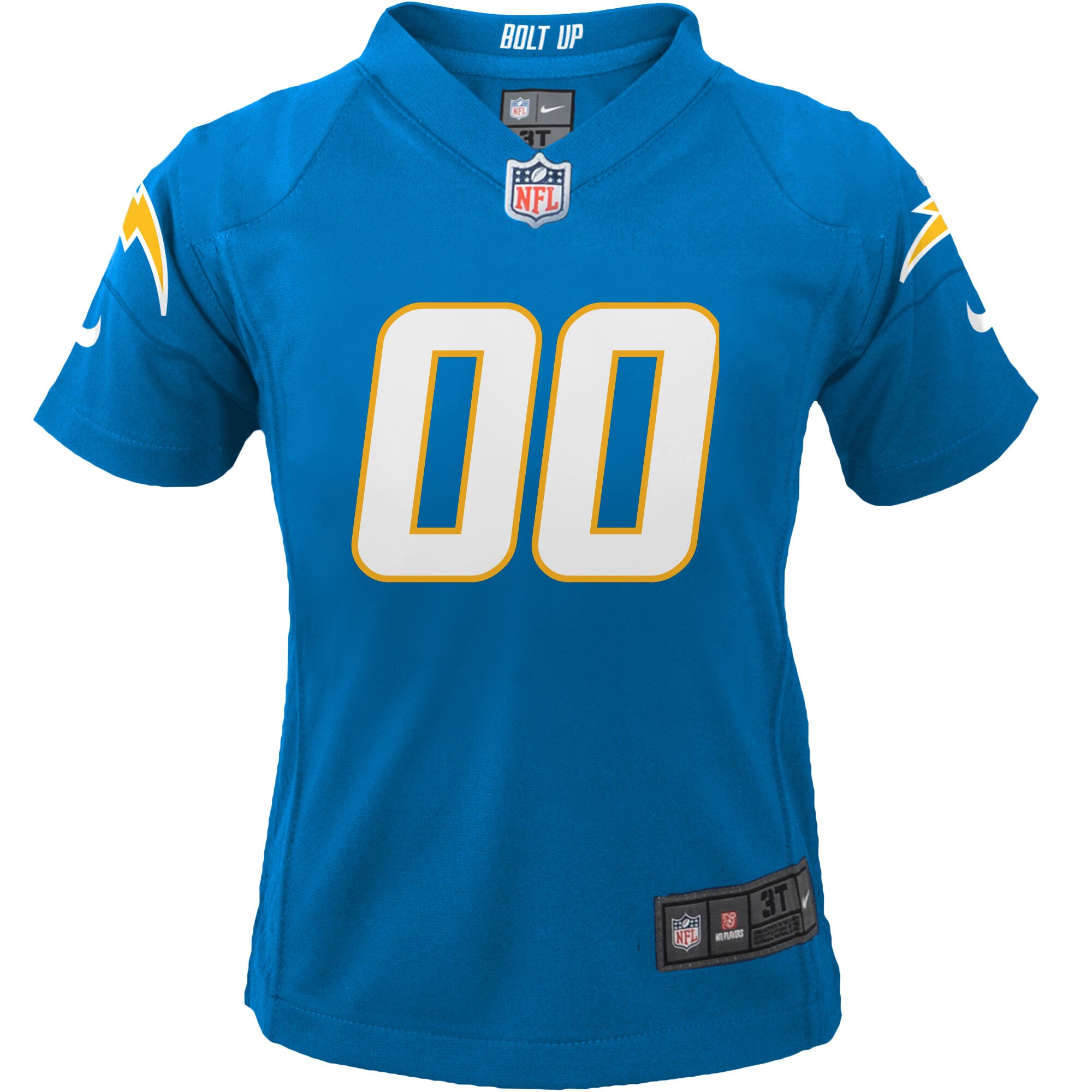 Los Angeles Chargers Powder Blue Custom Game NFL Jersey Youth