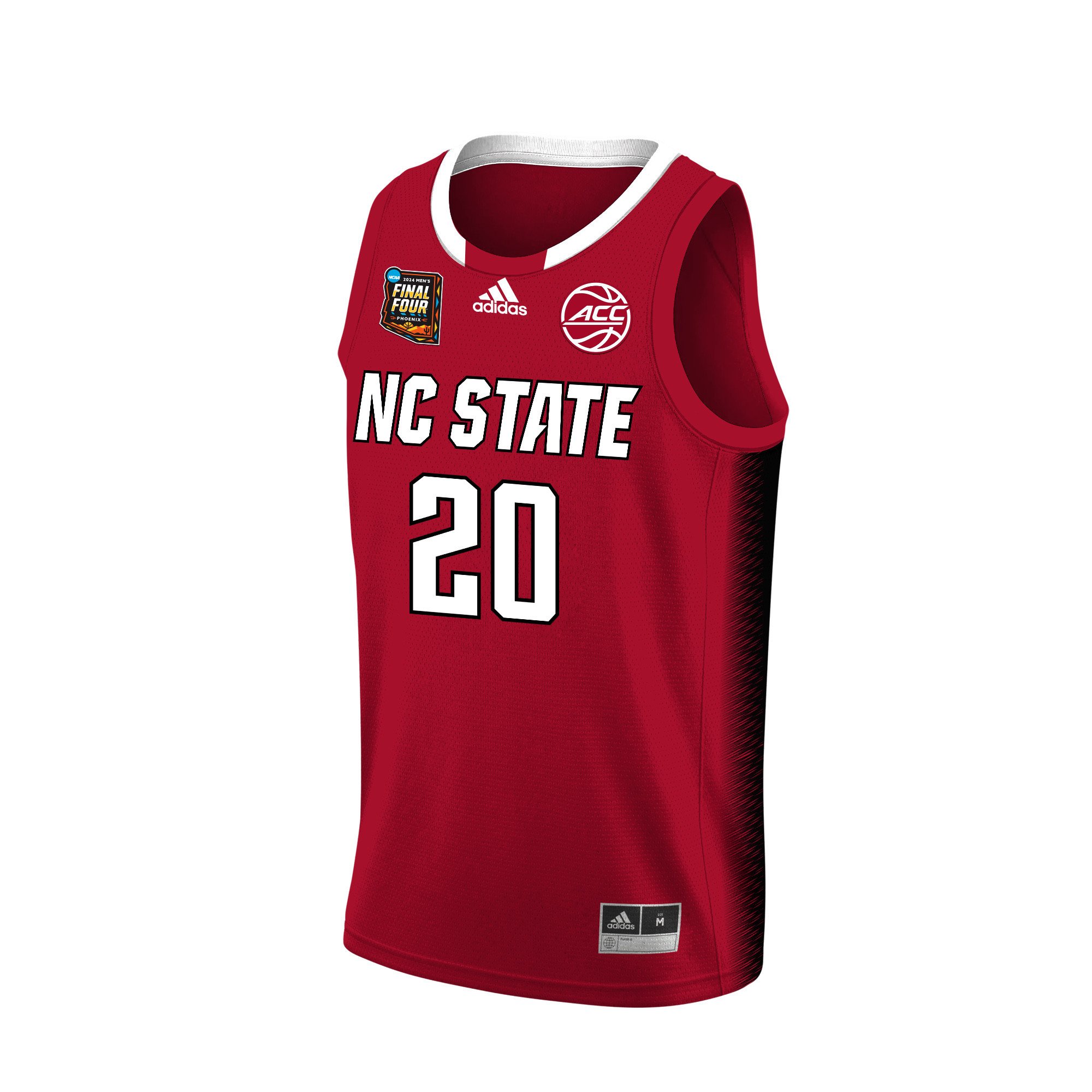 Alex Nunnally NC State 2024 Final Four Patch Re White NCAA Jersey Men's
