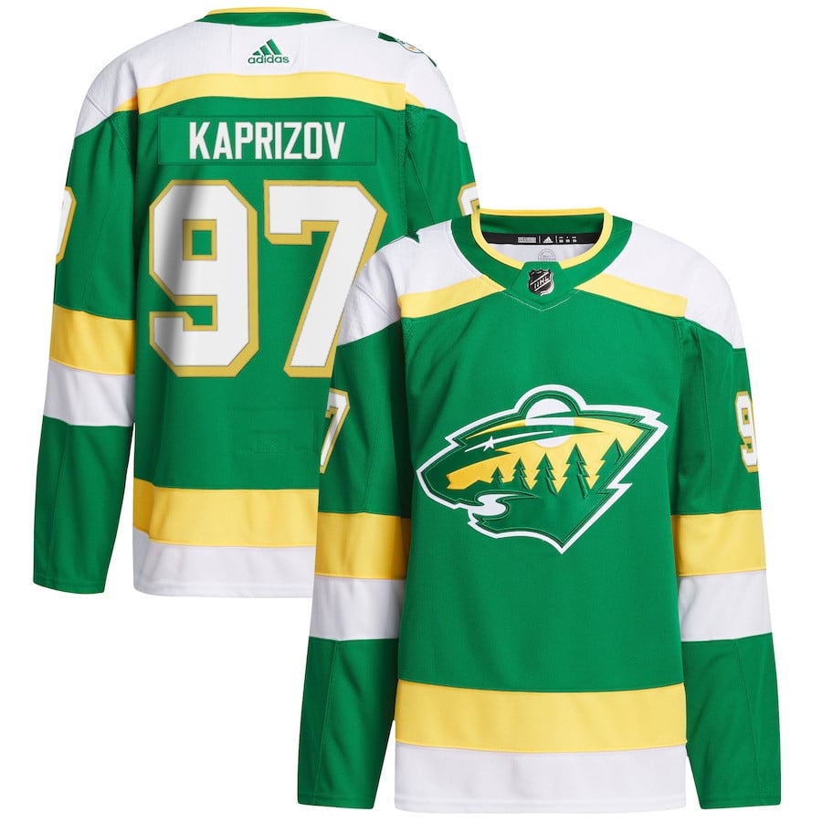 Kirill Kaprizov 97 Minnesota Wild 2023/24 Alternate Primegreen Green NHL Jersey Men's