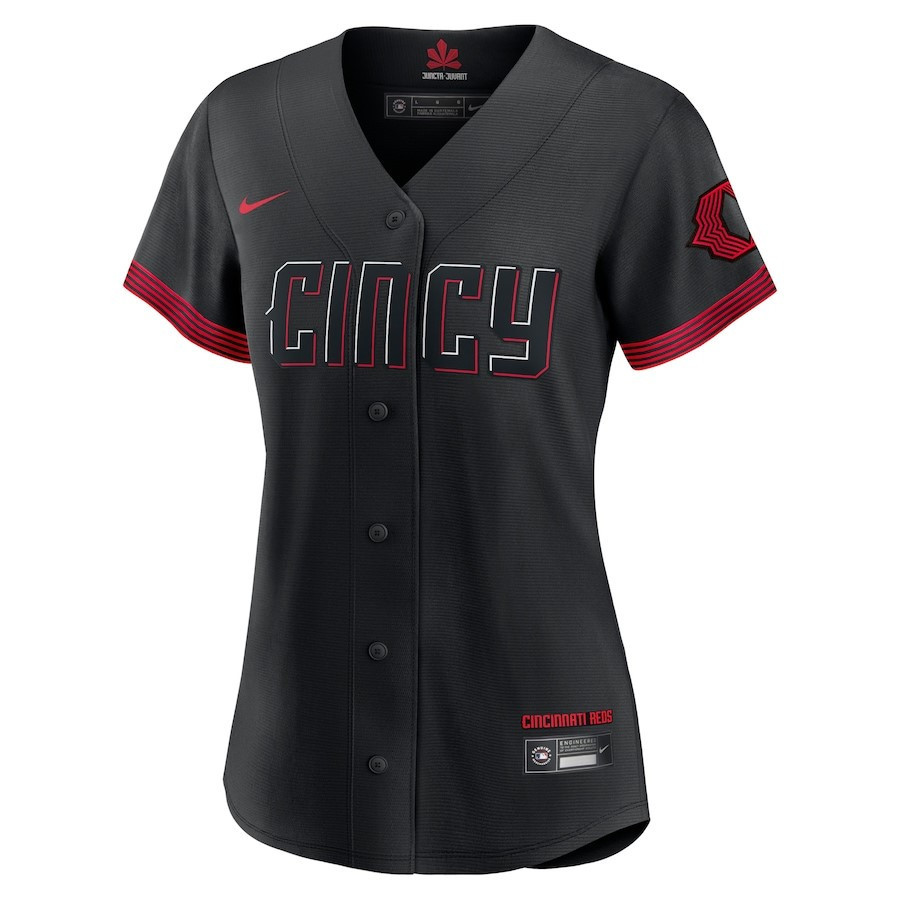 Cincinnati Reds 2023 City Connect Black MLB Jersey Women's