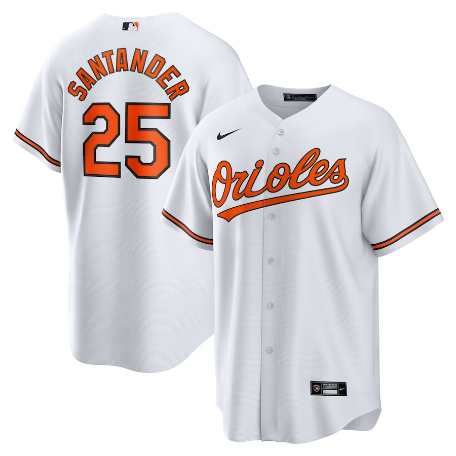 Anthony Santander 25 Baltimore Orioles White MLB Jersey Men's