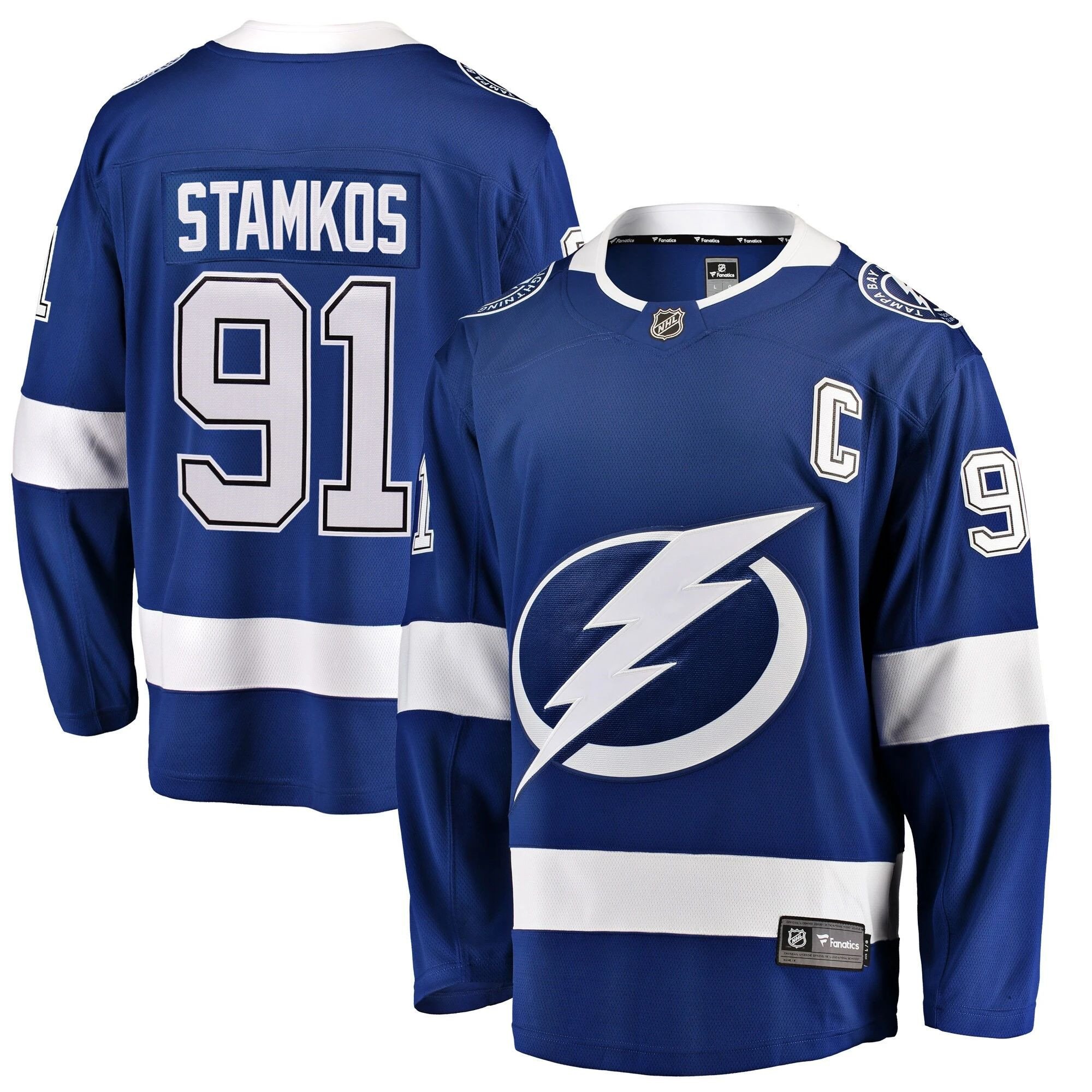 Tampa Bay Lightning Steven Stamkos Blue Breakaway Player NHL Jersey Youth