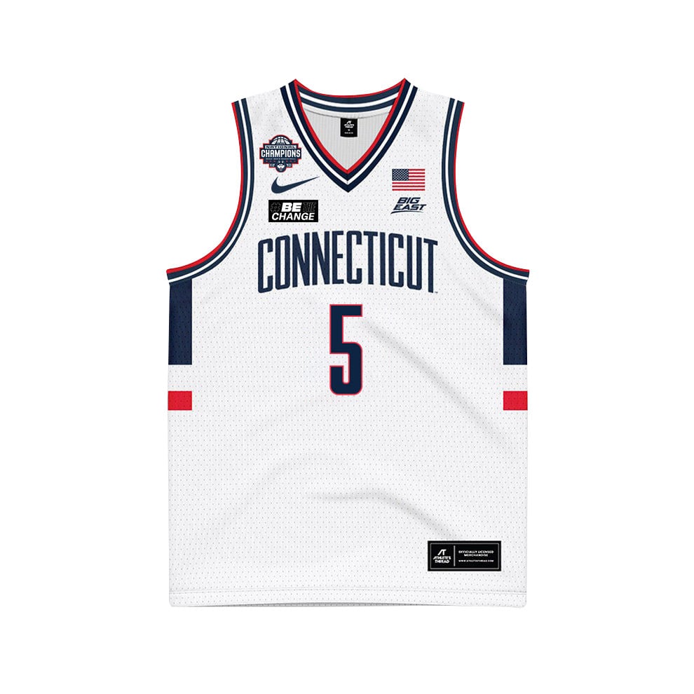 Stephon Castle 5 UConn Huskies 2024 National Champions Patch Unisex NCAA Jersey Unisex