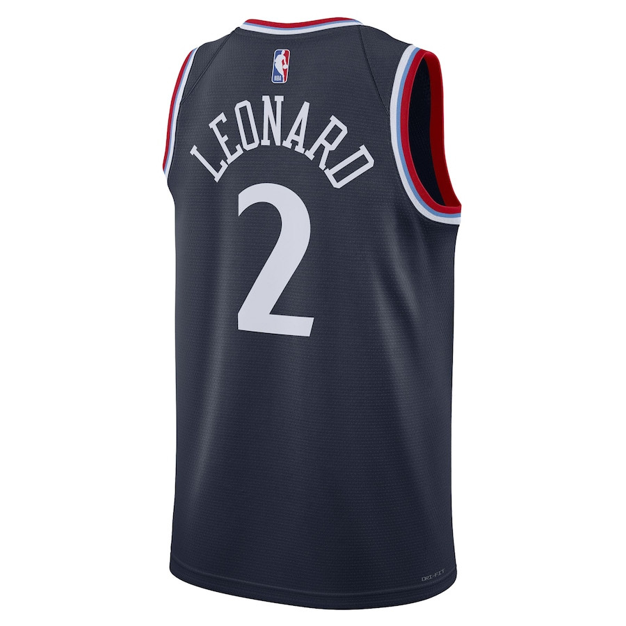 Kawhi Leonard 2 Los Angeles Clippers Unisex 2024/25 Swingman Navy Icon Edition NBA Jersey Unisex