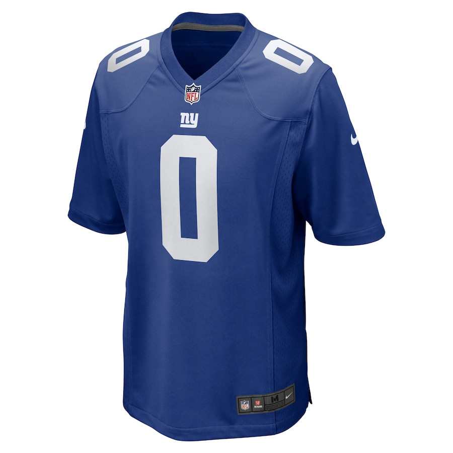 Brian Burns 0 New York Giants Game Royal NFL Jersey Men's