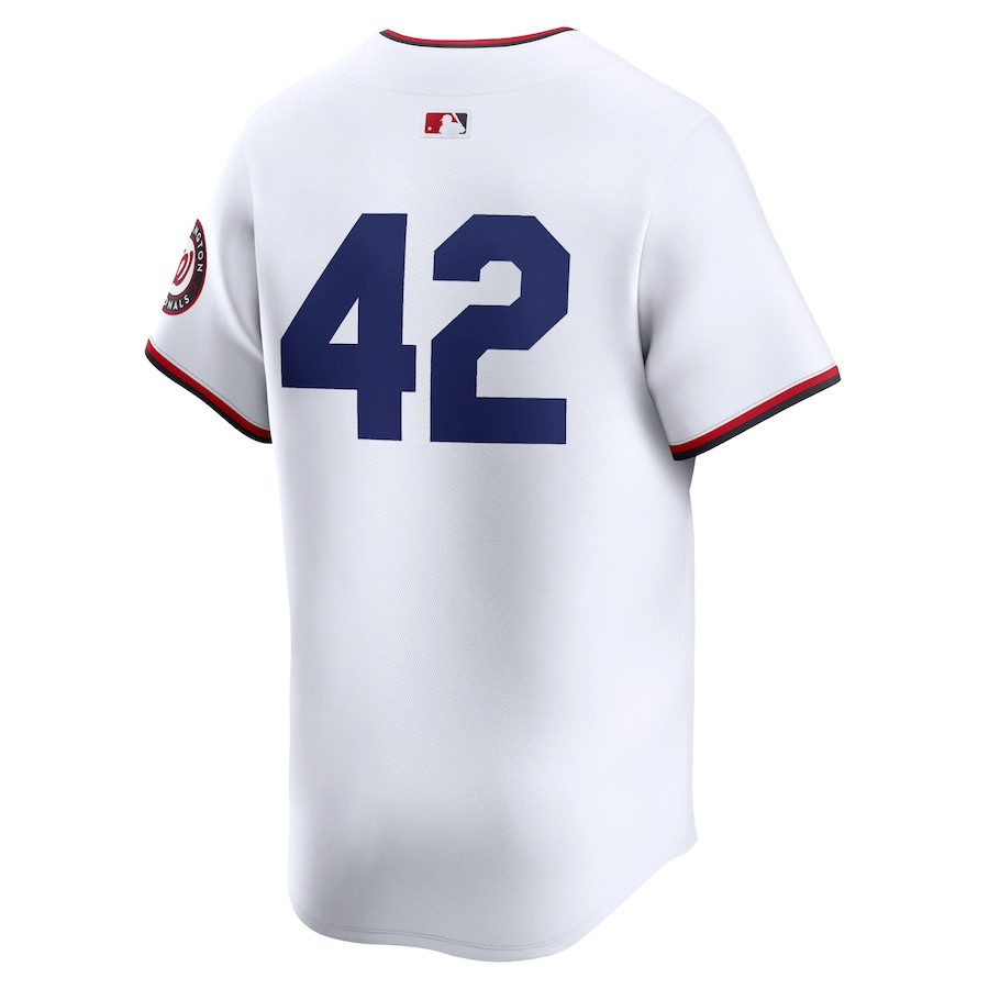 Washington Nationals 2024 Jackie Robinson Day Home Limited White MLB Jersey Men's