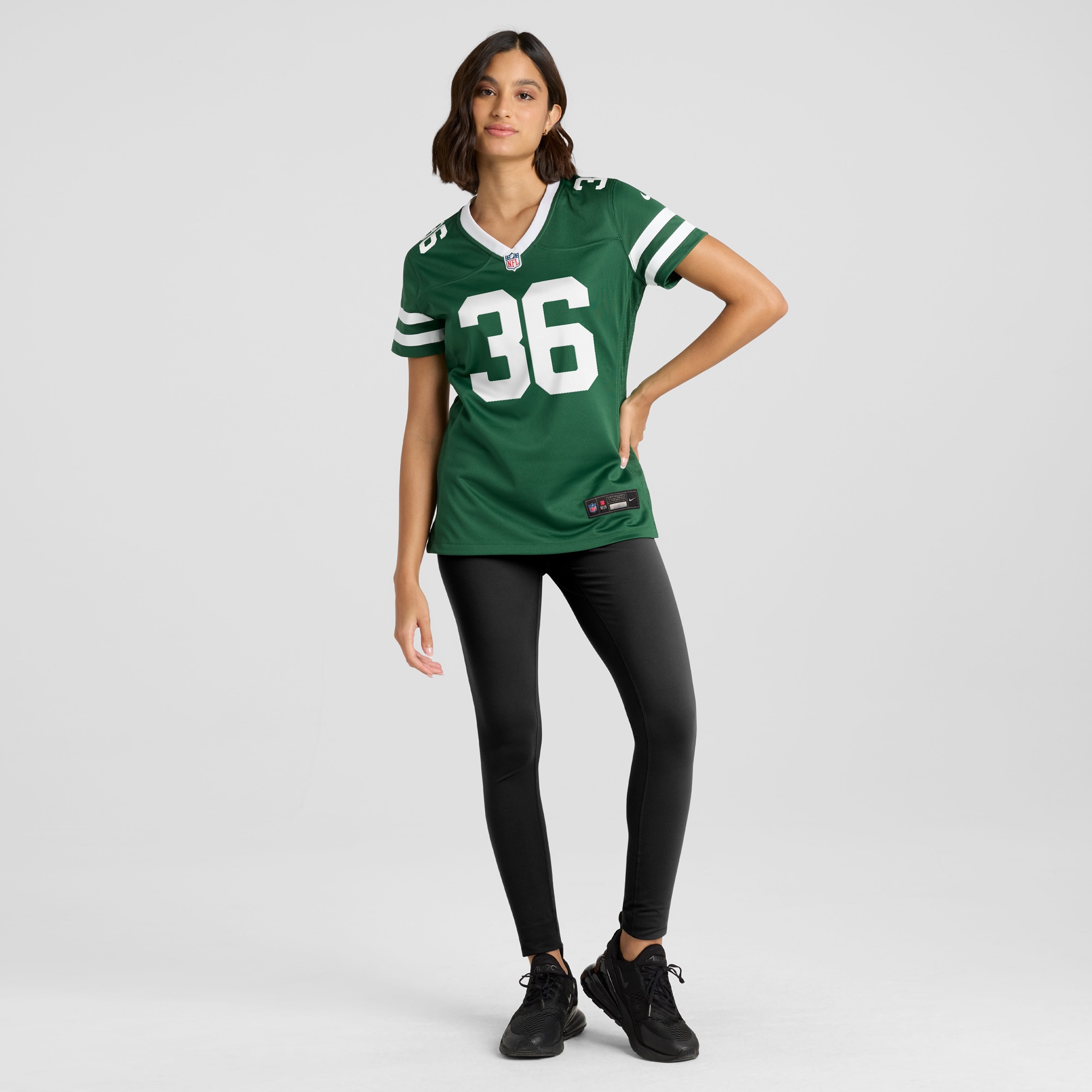 New York Jets Chuck Clark Legacy Green Team Game NFL Jersey Women's