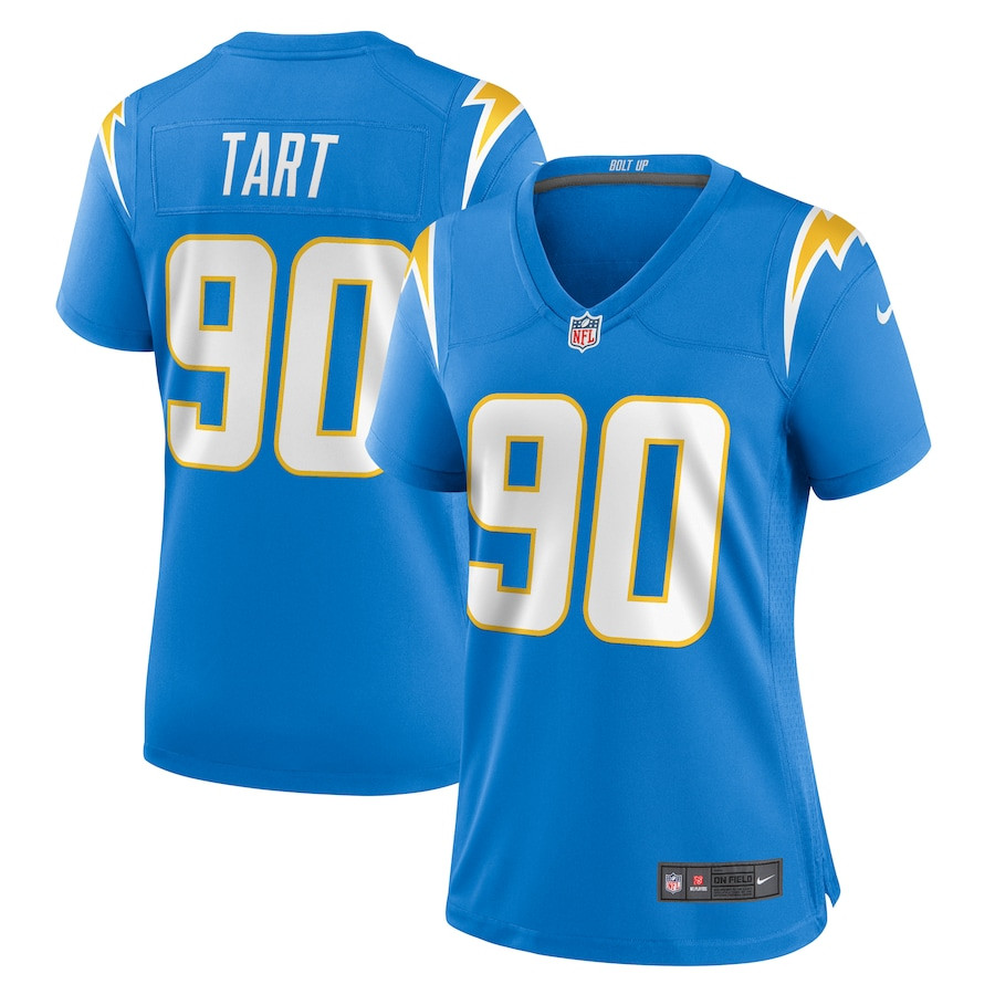 Teair Tart 90 Los Angeles Chargers Game Powder Blue NFL Jersey Women's