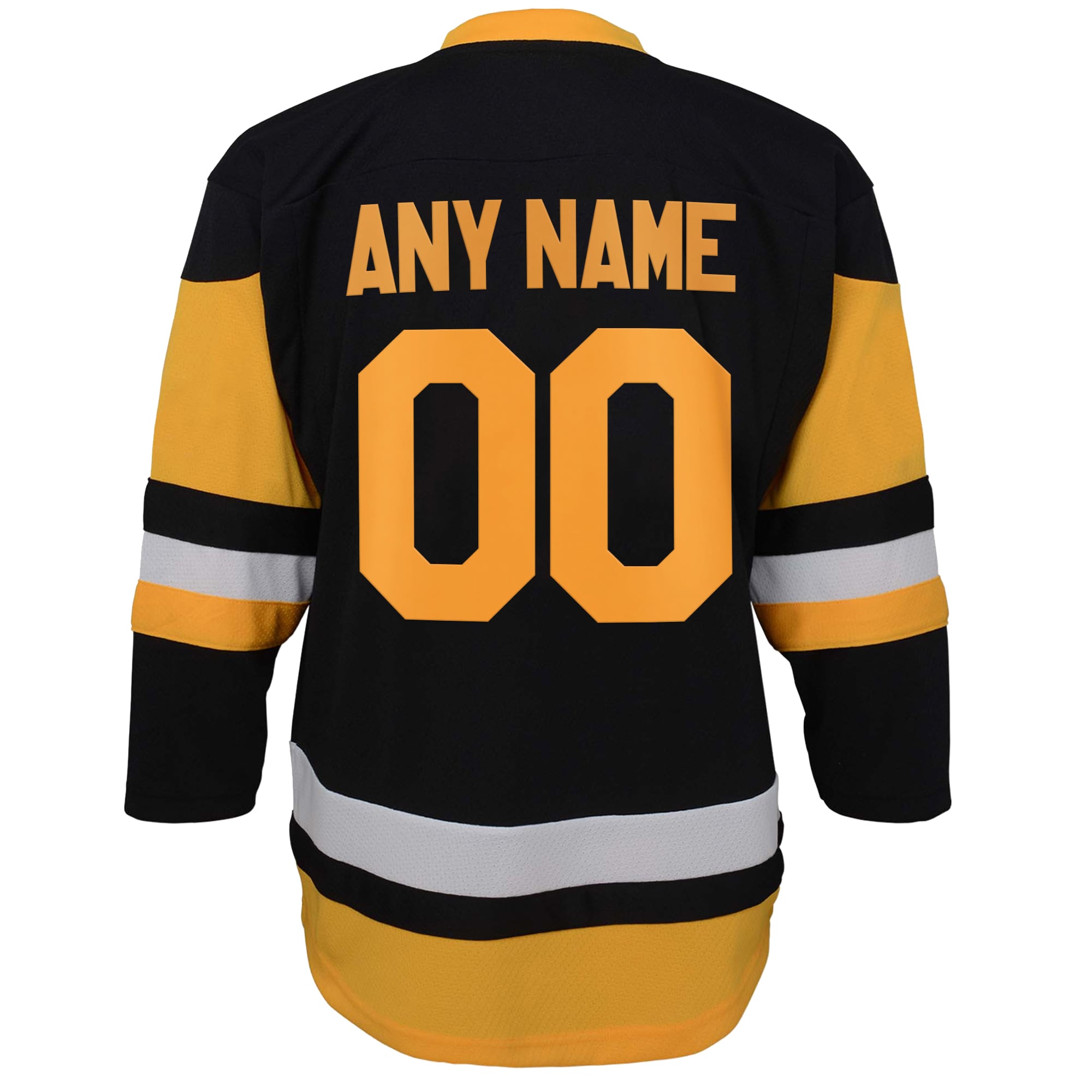 Pittsburgh Penguins Black Home Custom NHL Jersey Youth