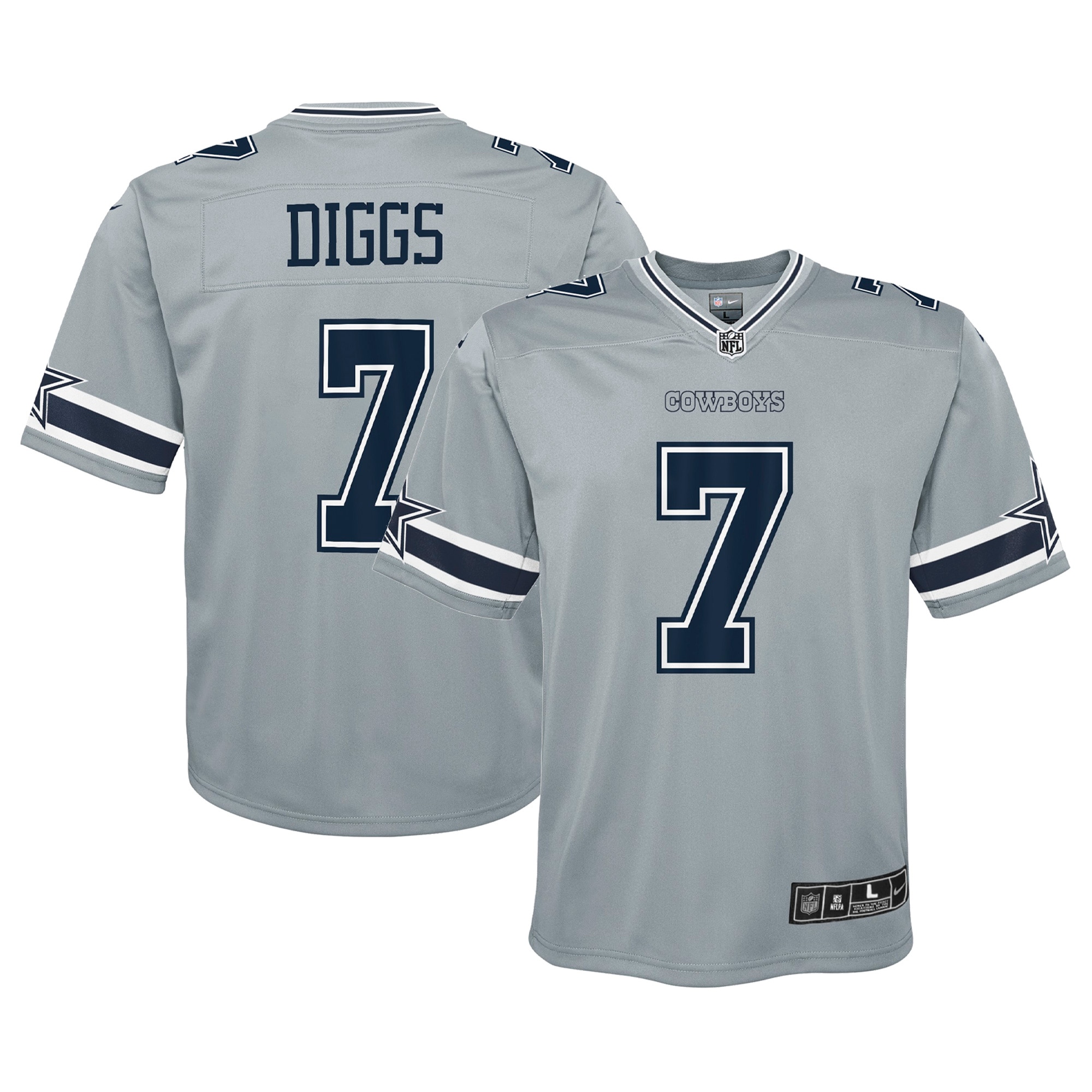 Dallas Cowboys Trevon Diggs Silver Inverted Game NFL Jersey Youth