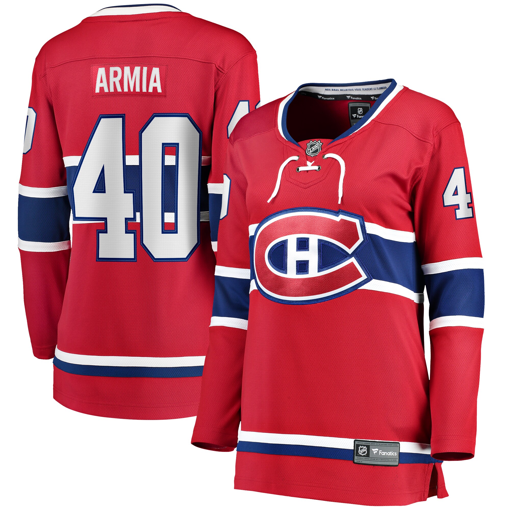 Montreal Canadiens Joel Armia Red Home Breakaway Player NHL Jersey Women's