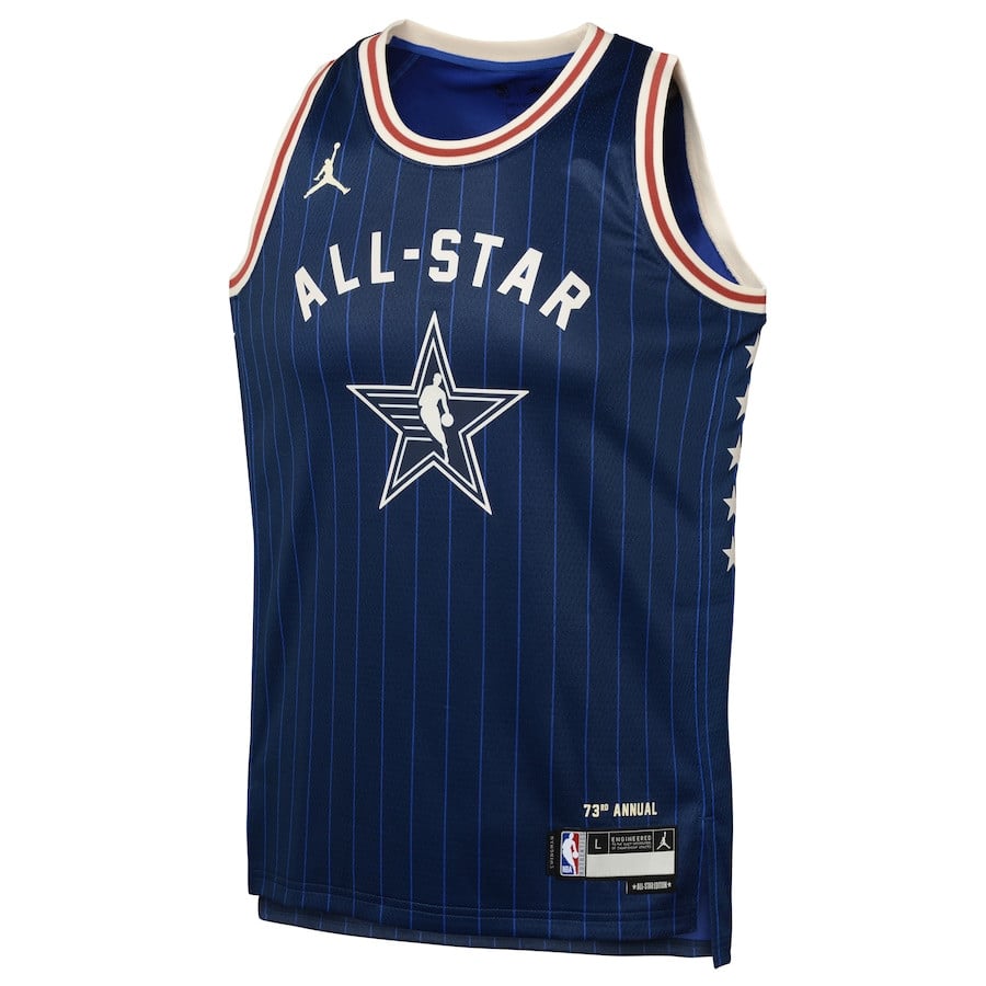 Joel Embiid 21 2024 All Star Game Swingma Navy NBA Jersey Youth