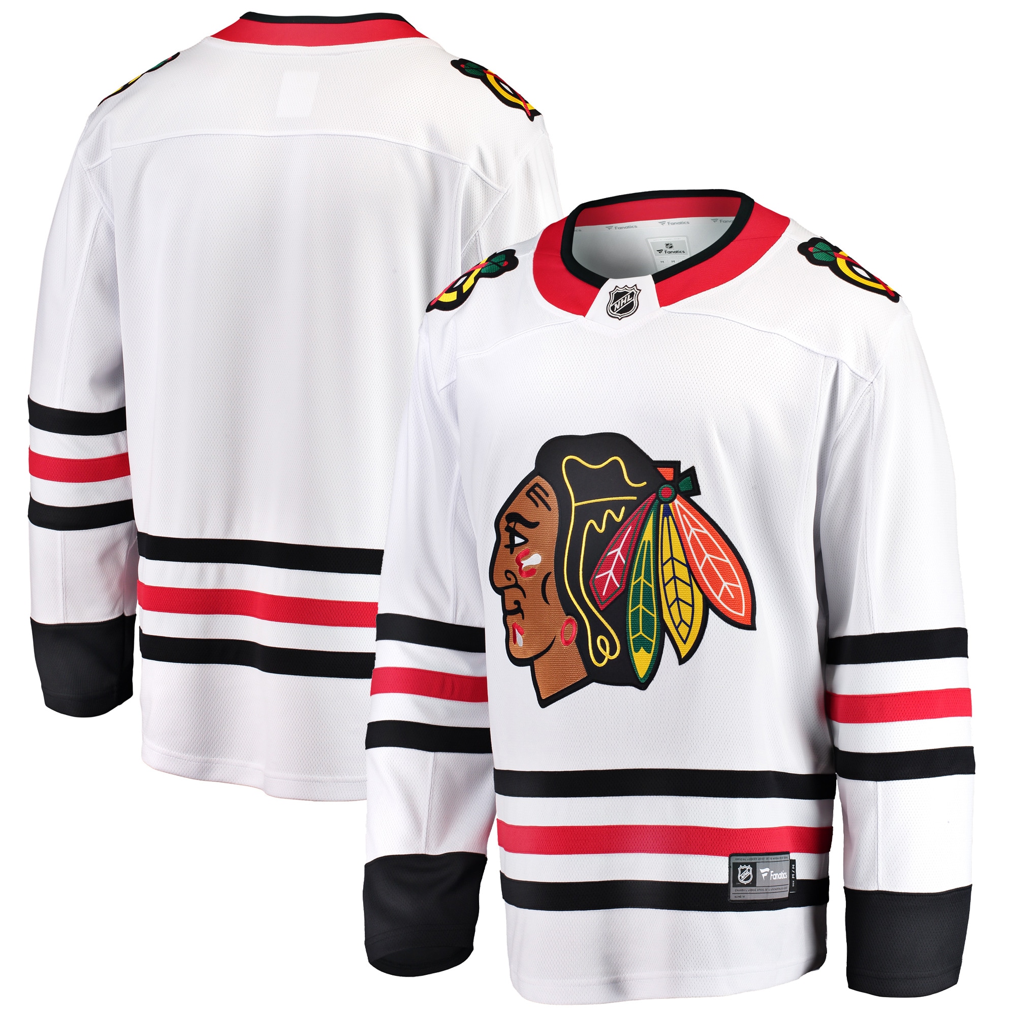Chicago Blackhawks White Breakaway Away NHL Jersey Men's