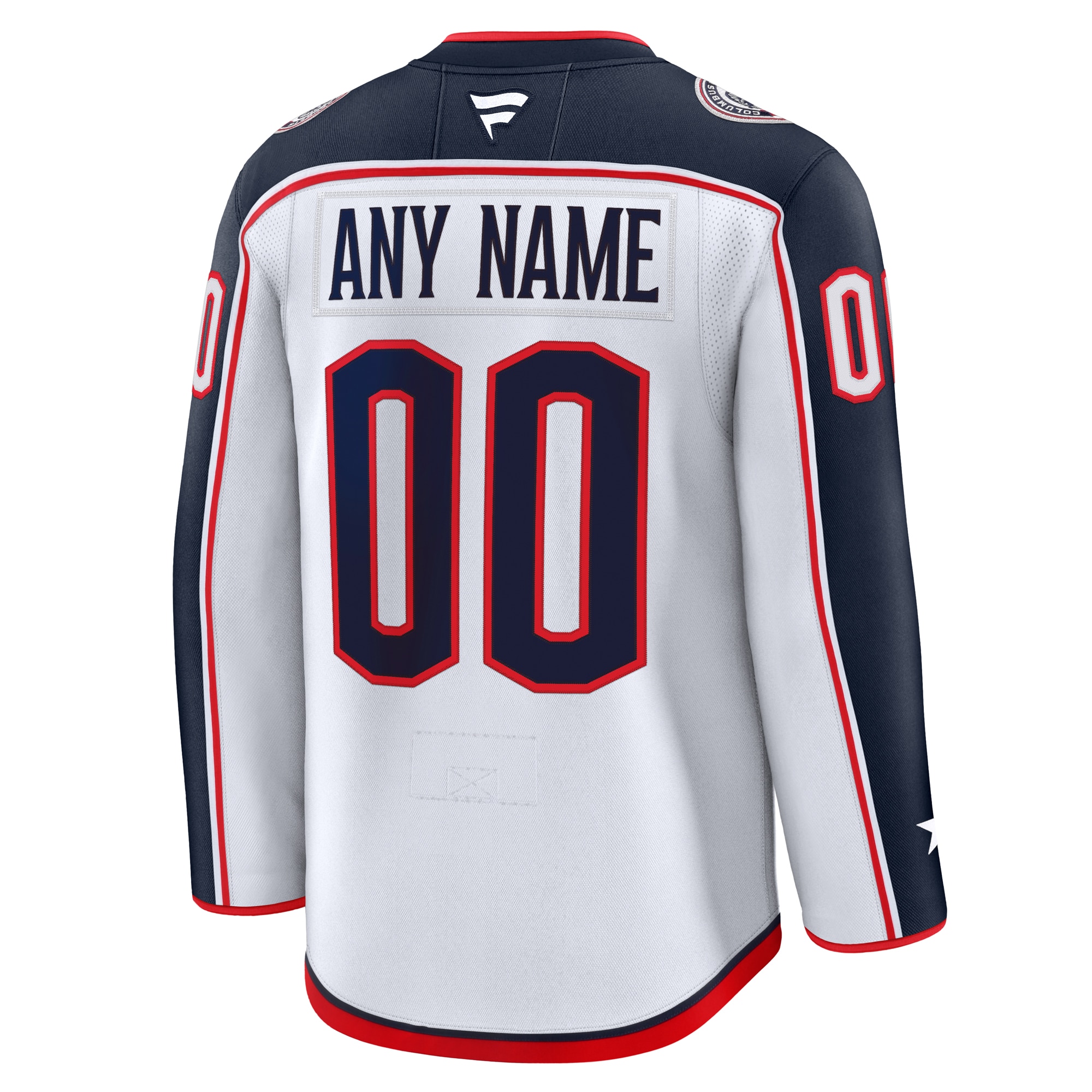 Columbus Blue Jackets White Away Premium Custom NHL Jersey Men's